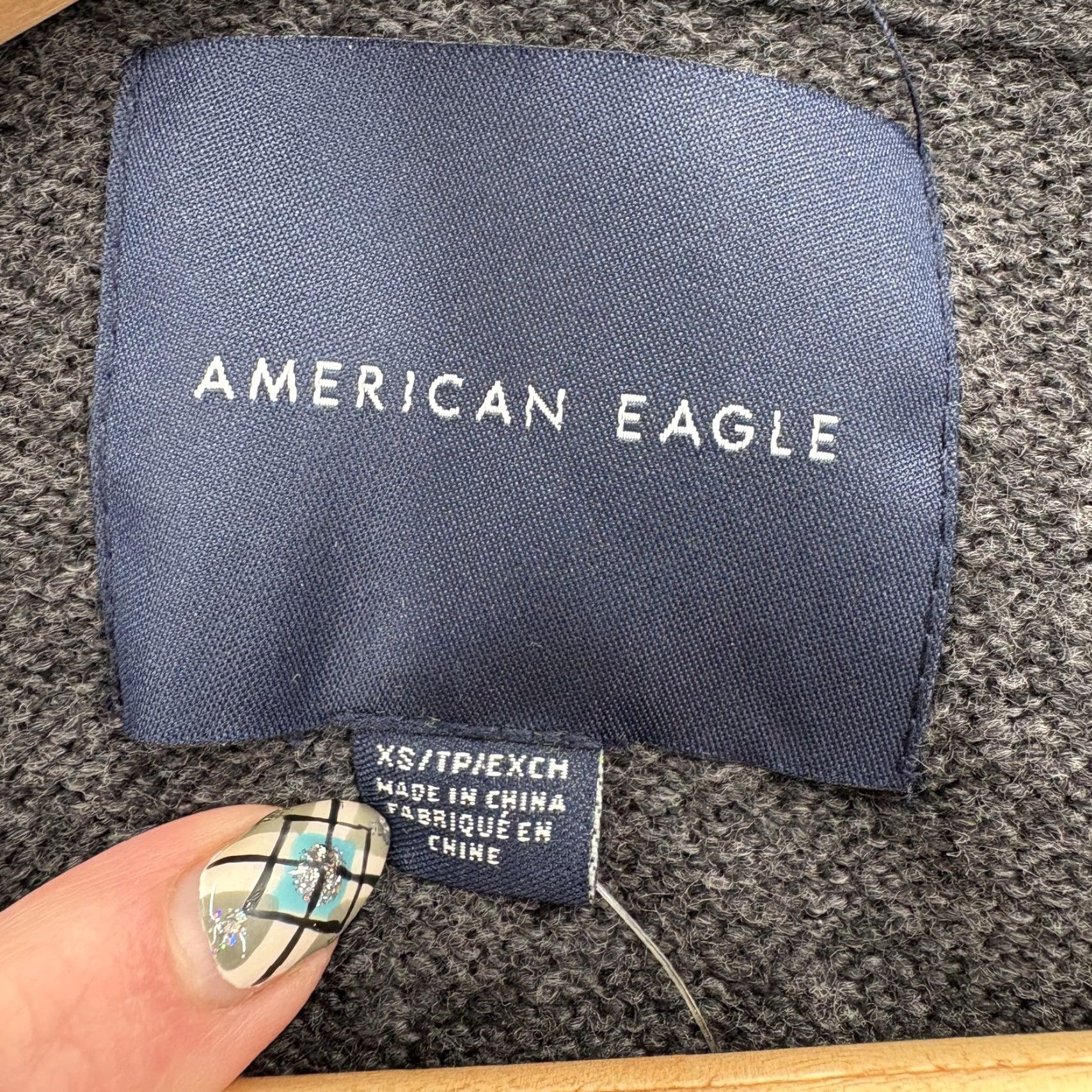 American Eagle Outfitters American Eagle Sweater Mens XS Gray Cotton Blend Crewneck Knit Pullover Casual Size US XS / EU 42 / 0 - 4 Thumbnail