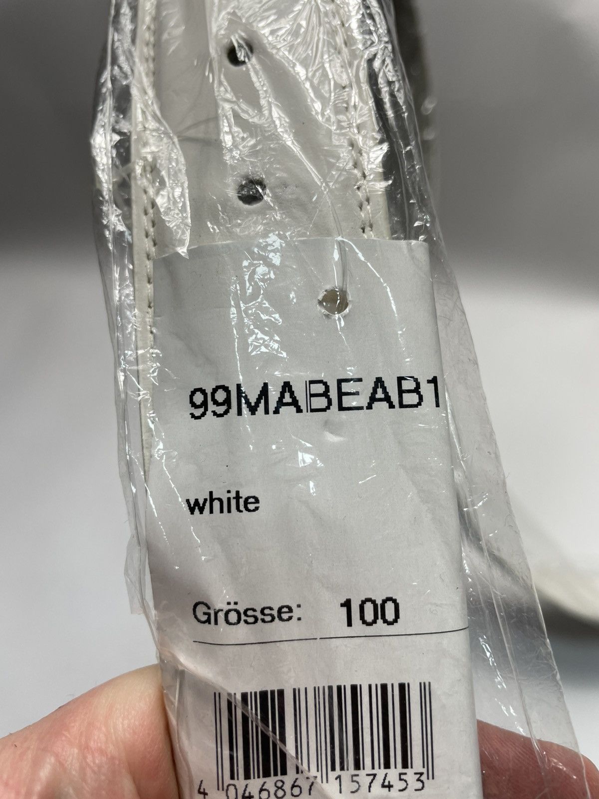 Pelle Pelle NWT Vintage Pelle Pelle Marc Buchanan Logo White Leather 100 Size ONE SIZE - 6 Thumbnail