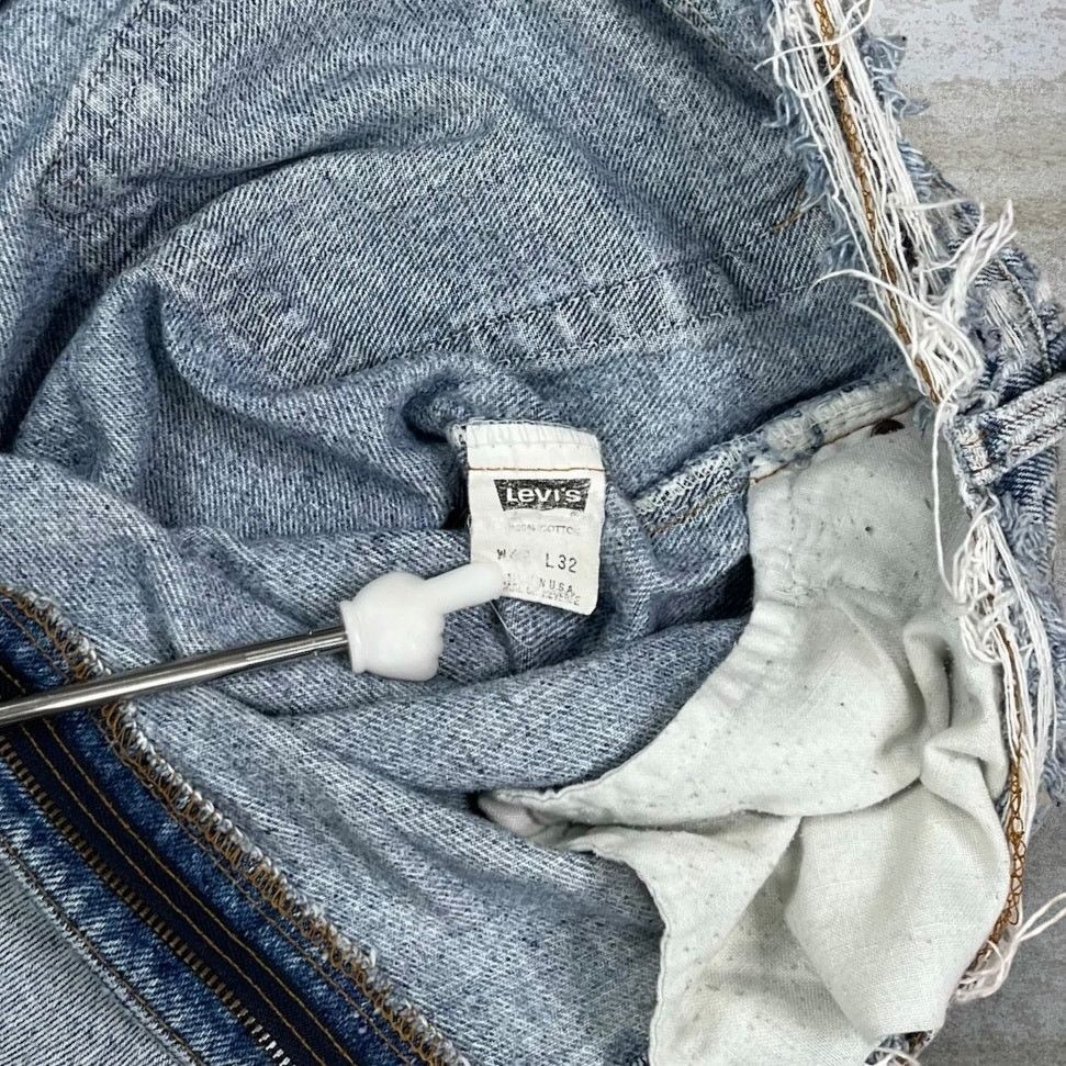 Levi's Vintage 80s Levis Jeans 540 40x28 Relaxed Fit Light Wash Size US 40 / EU 56 - 6 Thumbnail