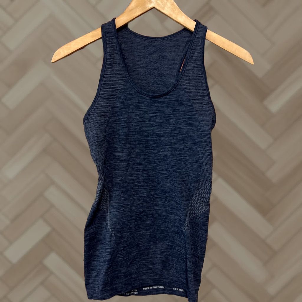 Sweaty Betty Sweaty Betty Athlete Seamless Cropped Workout Vest XS Tank Sleeveless Racerback Gray Womens Activewear Size XS / US 0-2 / IT 36-38 - 1 Thumbnail