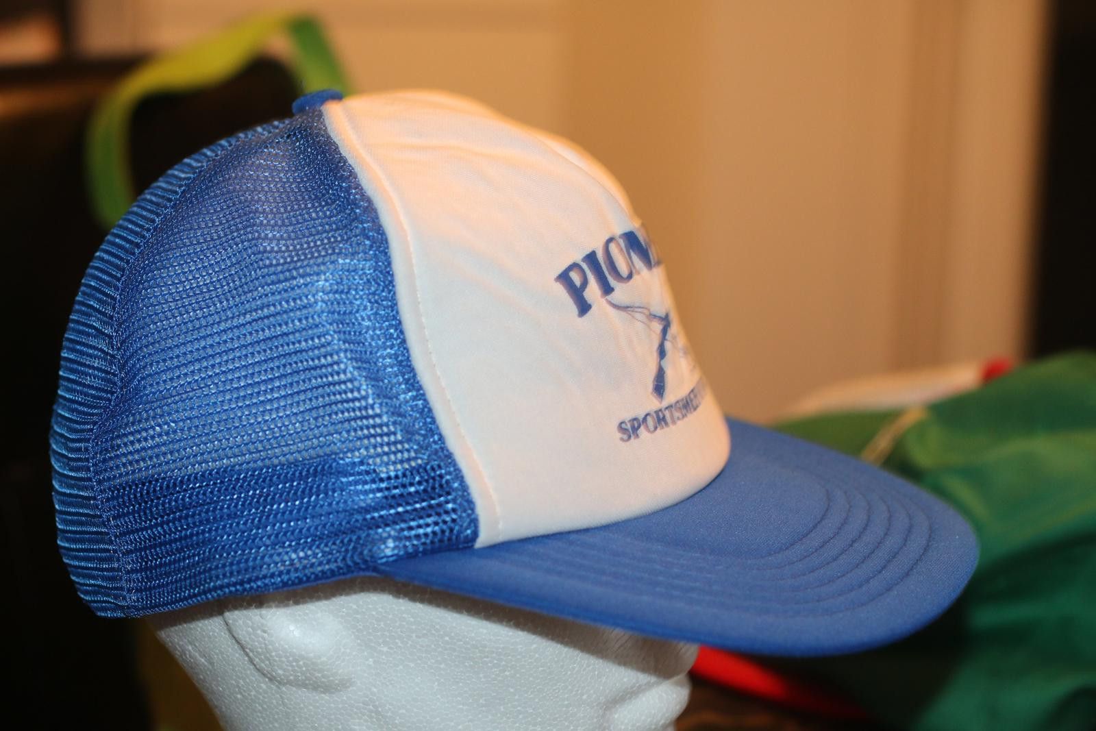 Other Vintage Pioneer Sportsmen Trucker Hat Blue White Snapback Size ONE SIZE - 5 Thumbnail