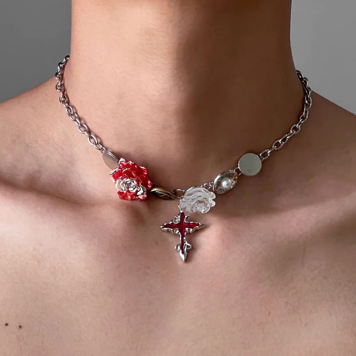 Other Dark STEAL! Y2K Chains Necklace Chain Size ONE SIZE - 2 Thumbnail