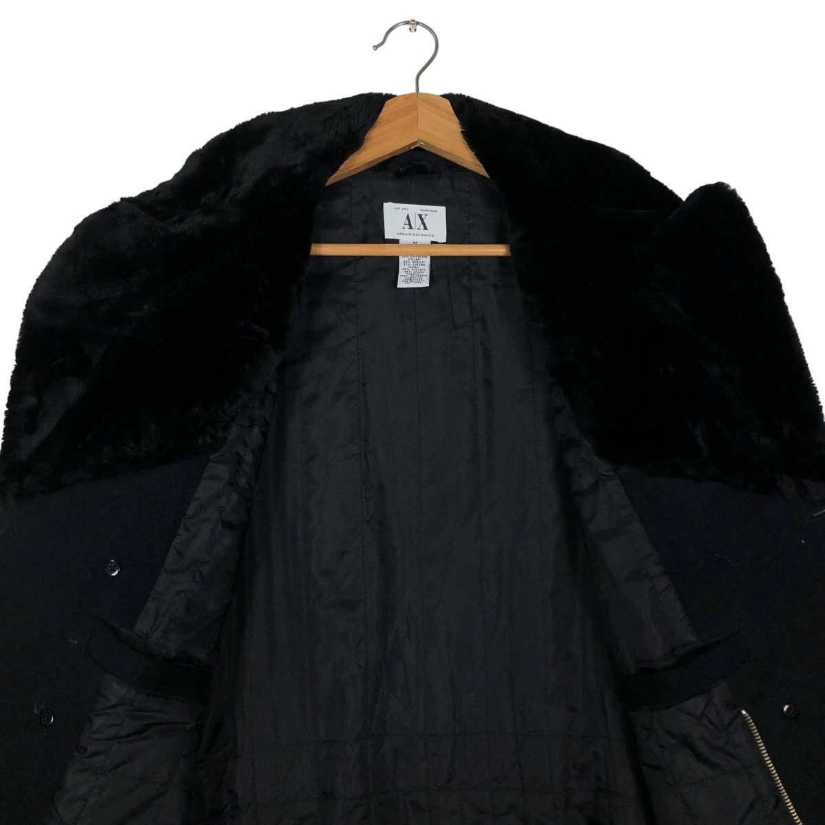 Japanese Brand 🔥Double Breast Mink Fur Jacket Armani Exchange Rich Black Size US M / EU 48-50 / 2 - 12 Thumbnail