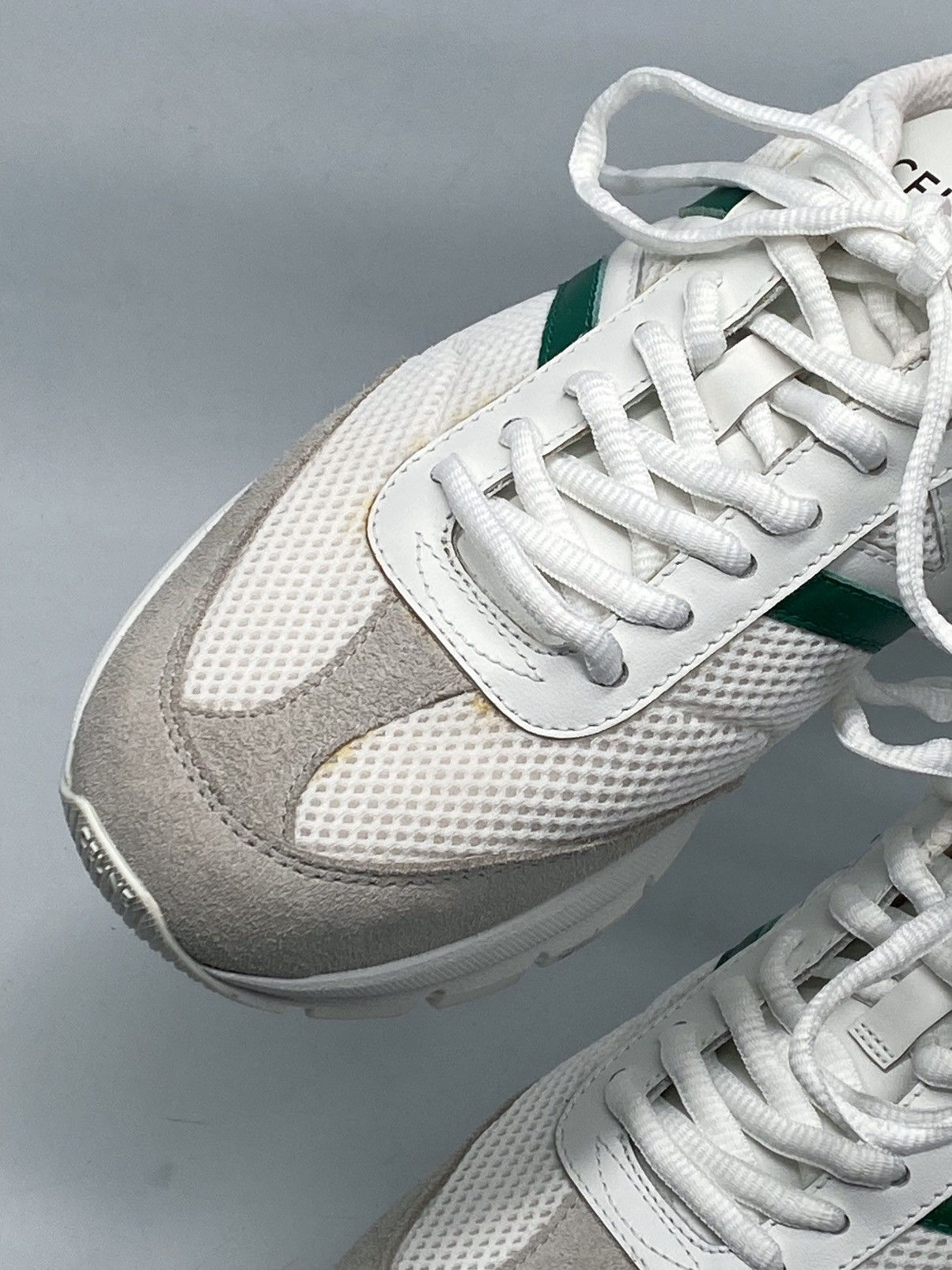 Celine Celine CR-01 Suede-Trimmed Leather and Mesh Sneakers size 37 Size US 7 / IT 37 - 7 Thumbnail