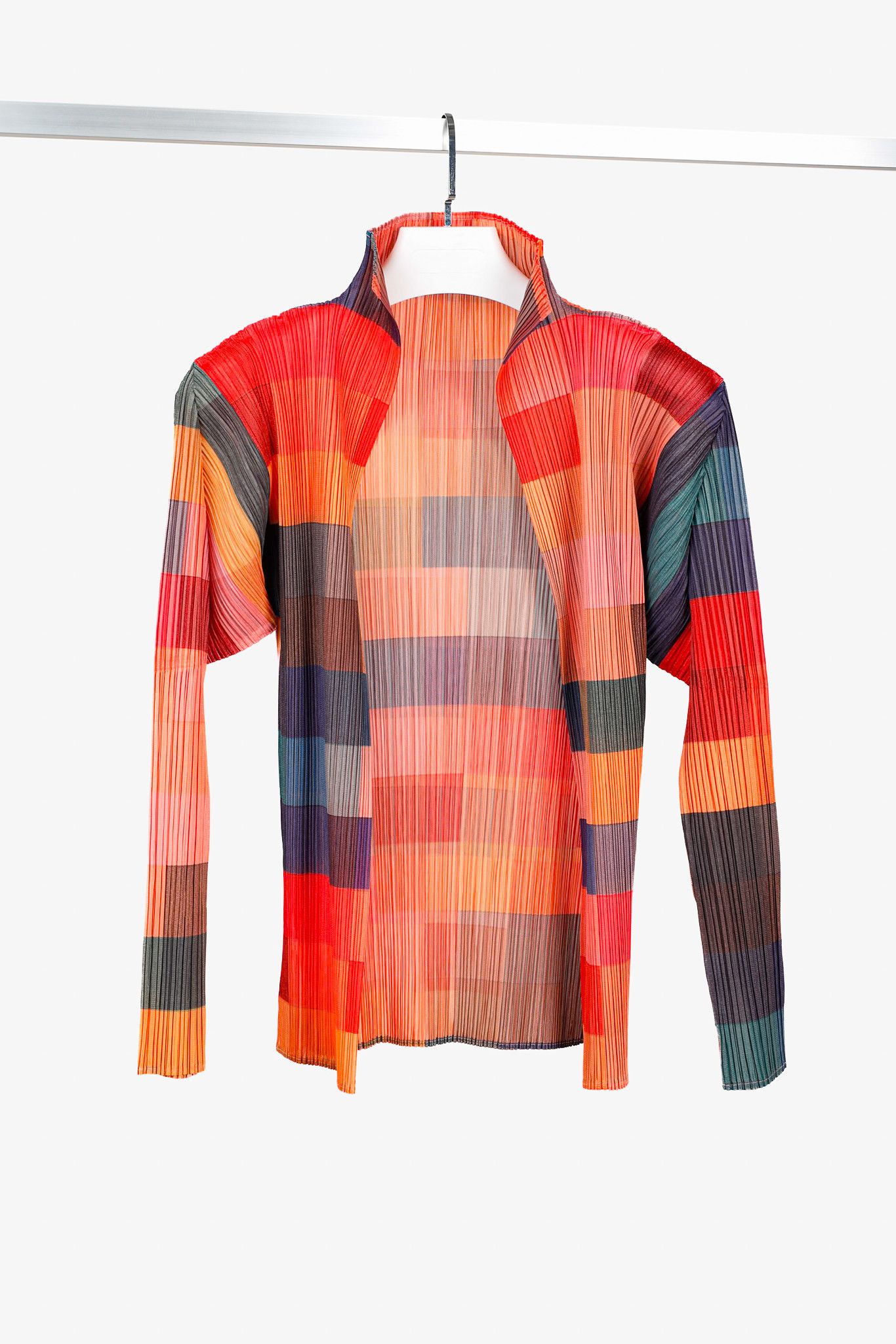 Pleats Please Issey Miyake Pleats Please Issey Miyake Archival Gradient Squares Jacket Size XL / US 12-14 / IT 48-50 - 1 Thumbnail