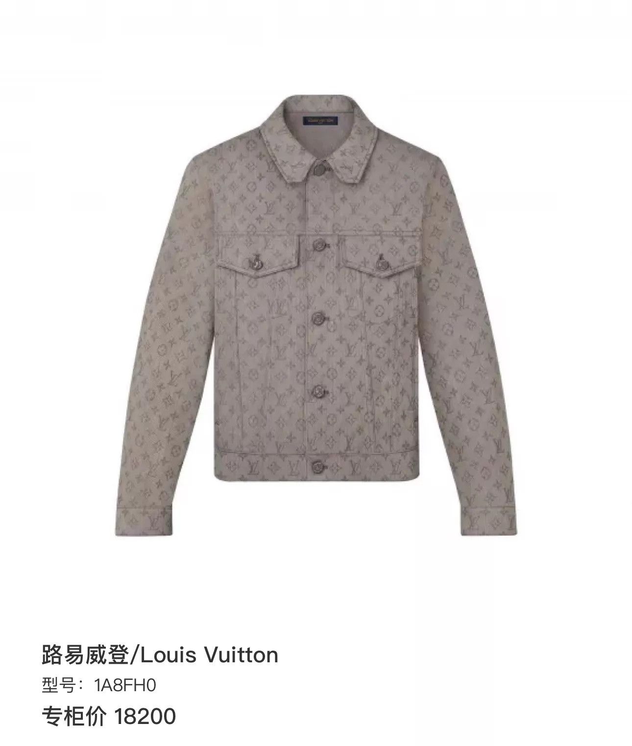 Louis Vuitton Louis Vuitton Monogram Gray Denim Jacket 52 New Size US L / EU 52-54 / 3 - 7 Thumbnail