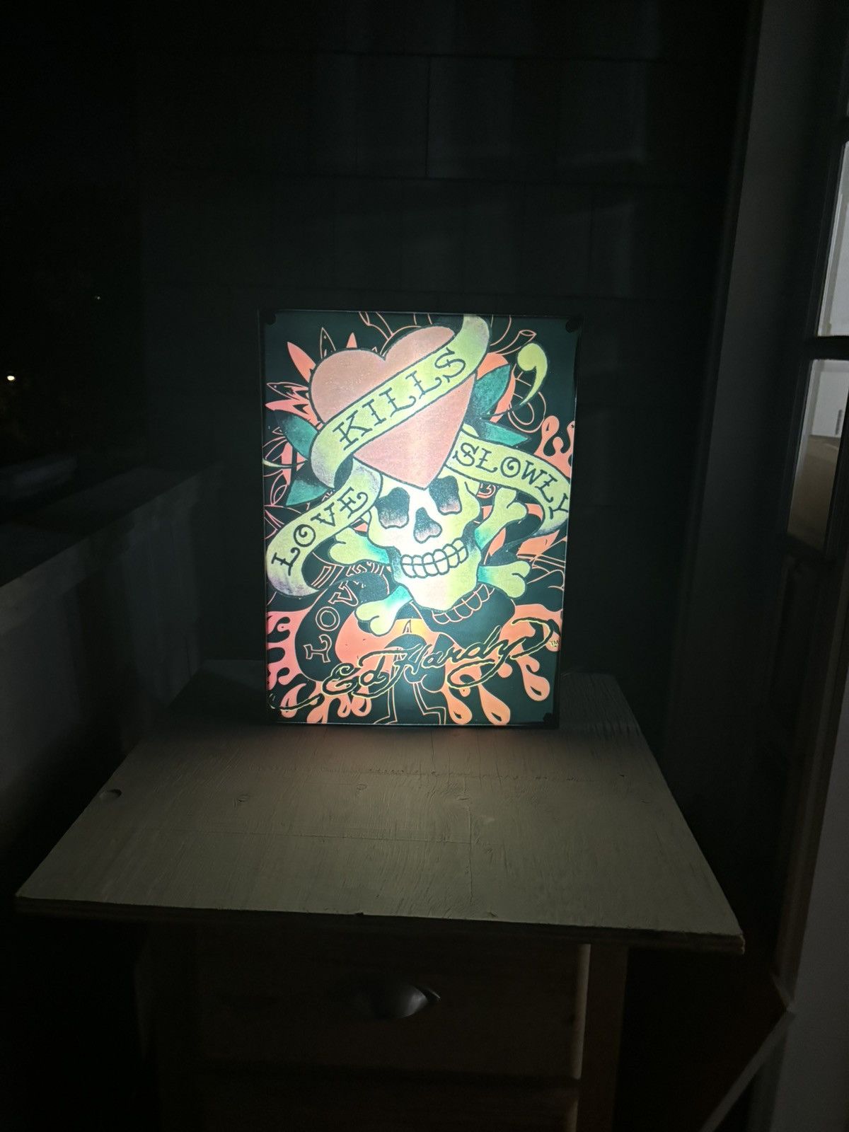 Christian Audigier × Ed Hardy × Vintage Vintage Ed Hardy Light Box Love Kills Slowly Home Goods Lamp Size ONE SIZE - 9 Thumbnail
