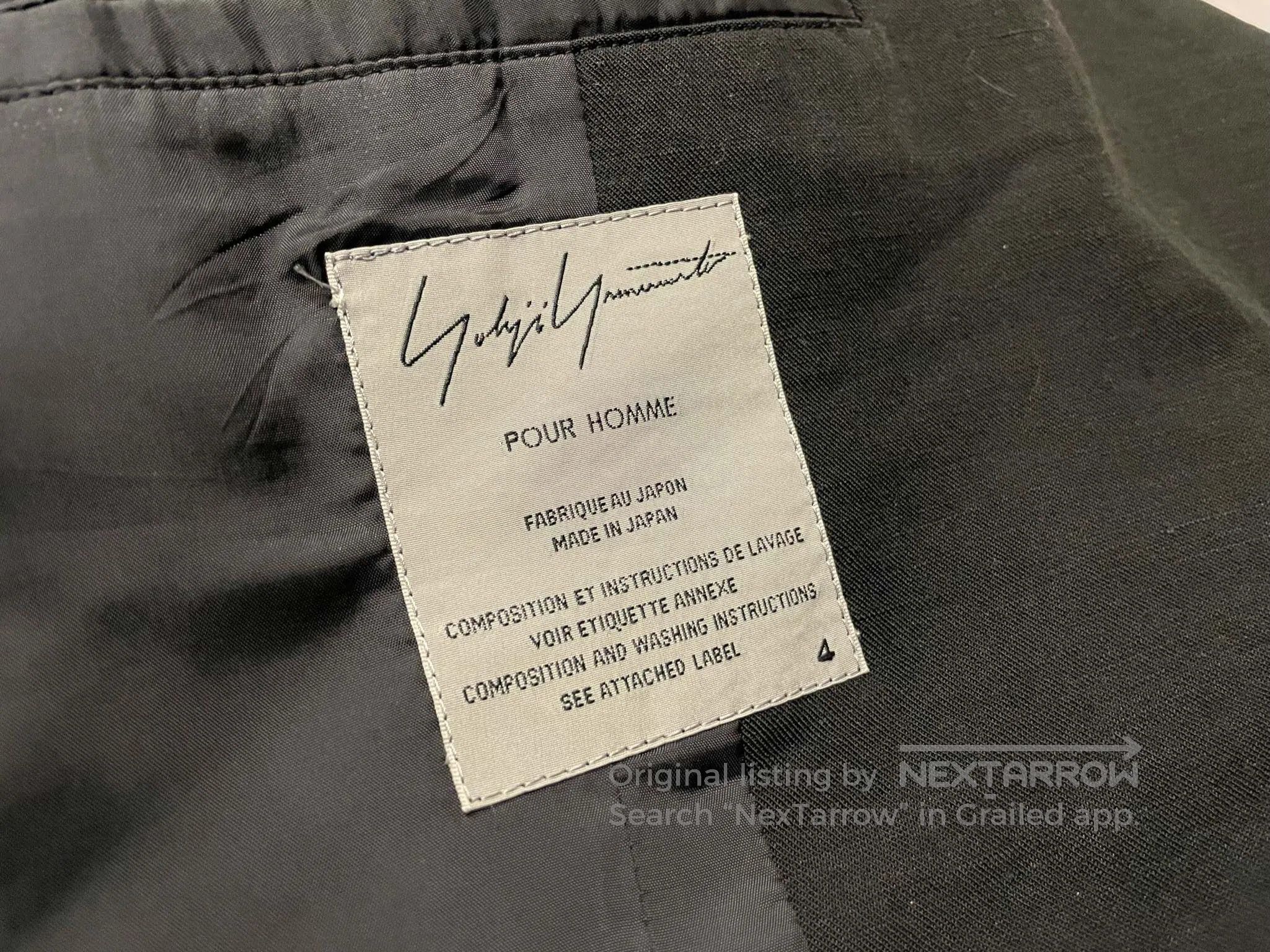 Yohji Yamamoto Yohji Yamamoto Unlined Single-breasted Suit Jacket Size US XL / EU 56 / 4 - 5 Thumbnail