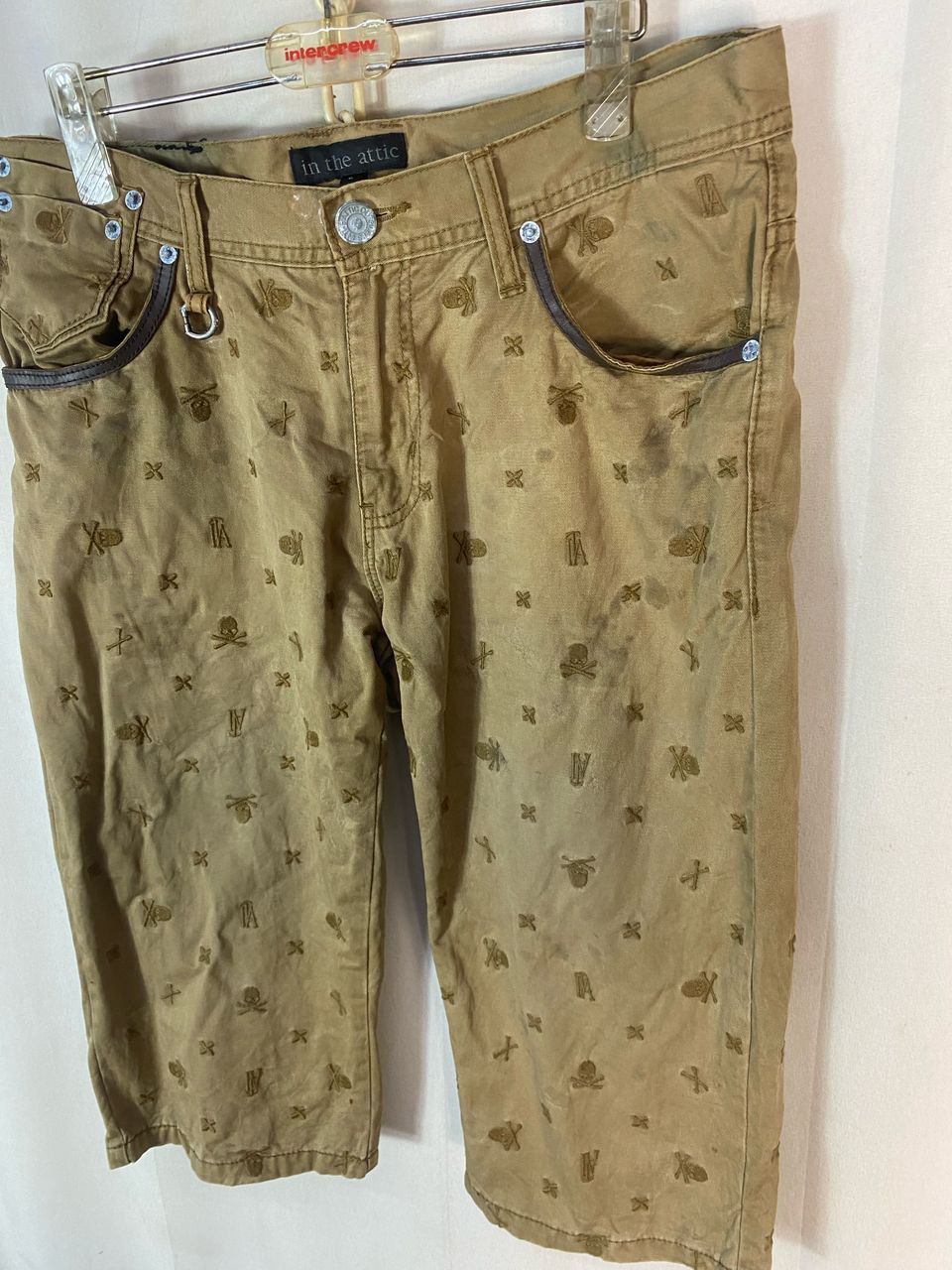 In The Attic × Japanese Brand Unisex🔥 In the attic fullprint skull short pants Size US 34 / EU 50 - 3 Thumbnail