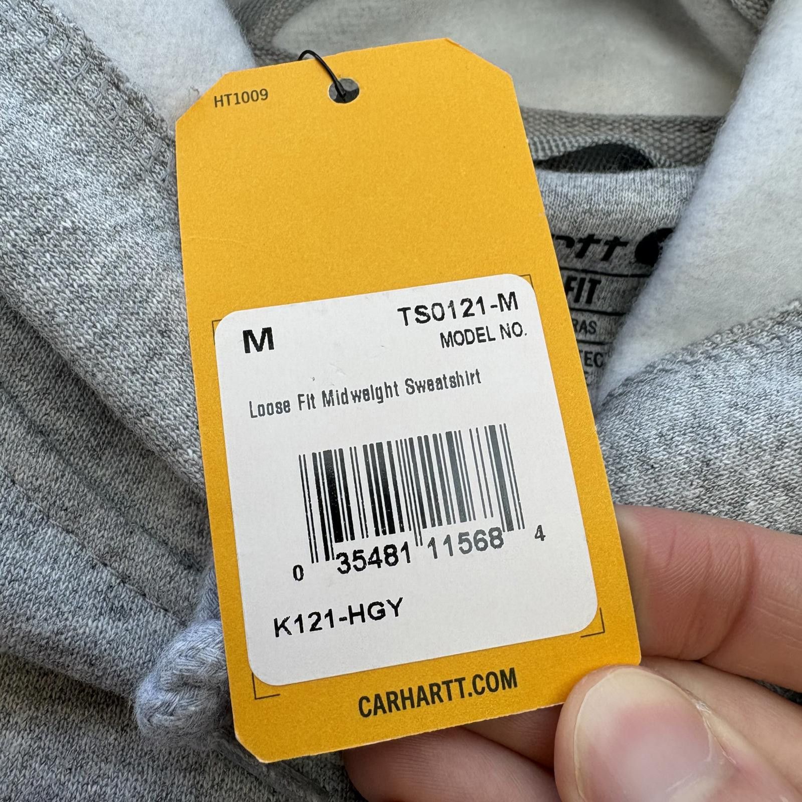 Carhartt New With Tags Carhartt K121 Gray Loose Fit Workwear Hoodie Size US M / EU 48-50 / 2 - 4 Thumbnail