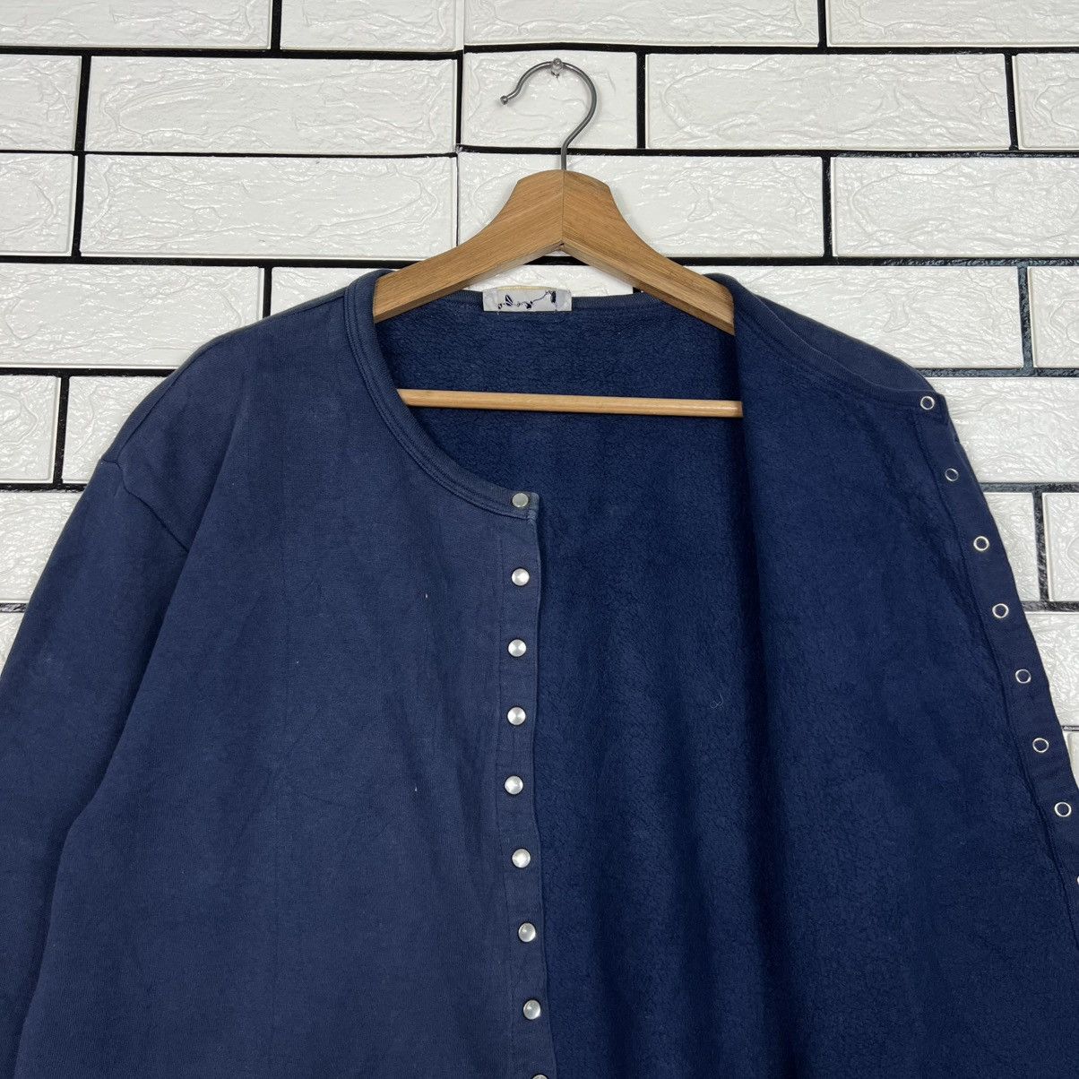 agnes b. Vintage 90's agnes b. Snap Button Cardigan Jacket #4031-C183 Size US S / EU 44-46 / 1 - 9 Thumbnail