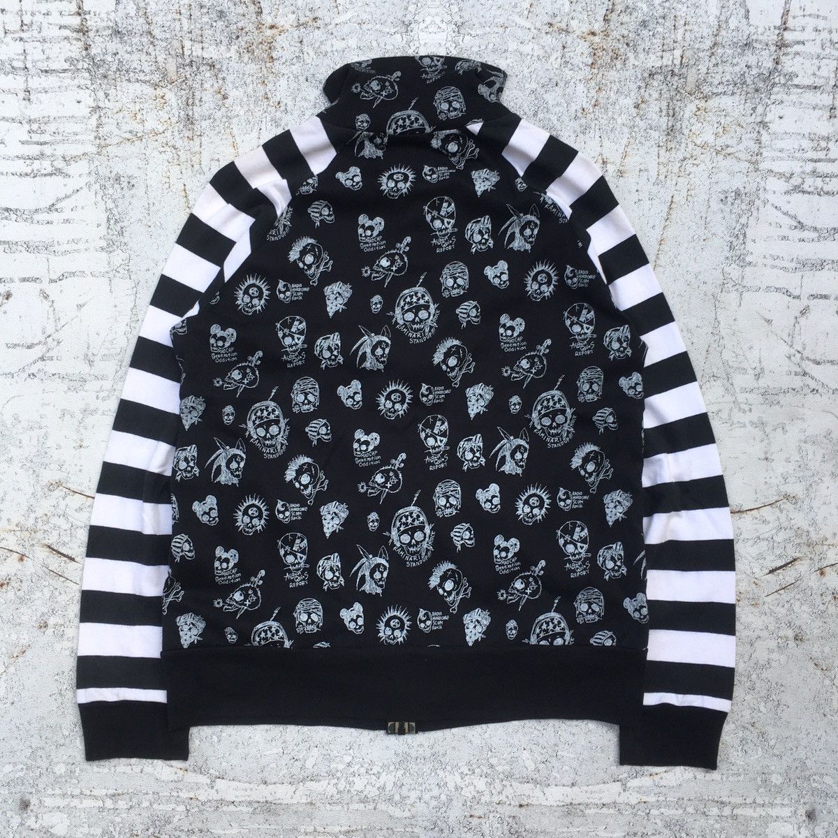 14th Addiction × Affliction × If Six Was Nine Algonquins Full Zip Skull Grunge Punk LGB Jacket Size M / US 6-8 / IT 42-44 - 7 Thumbnail