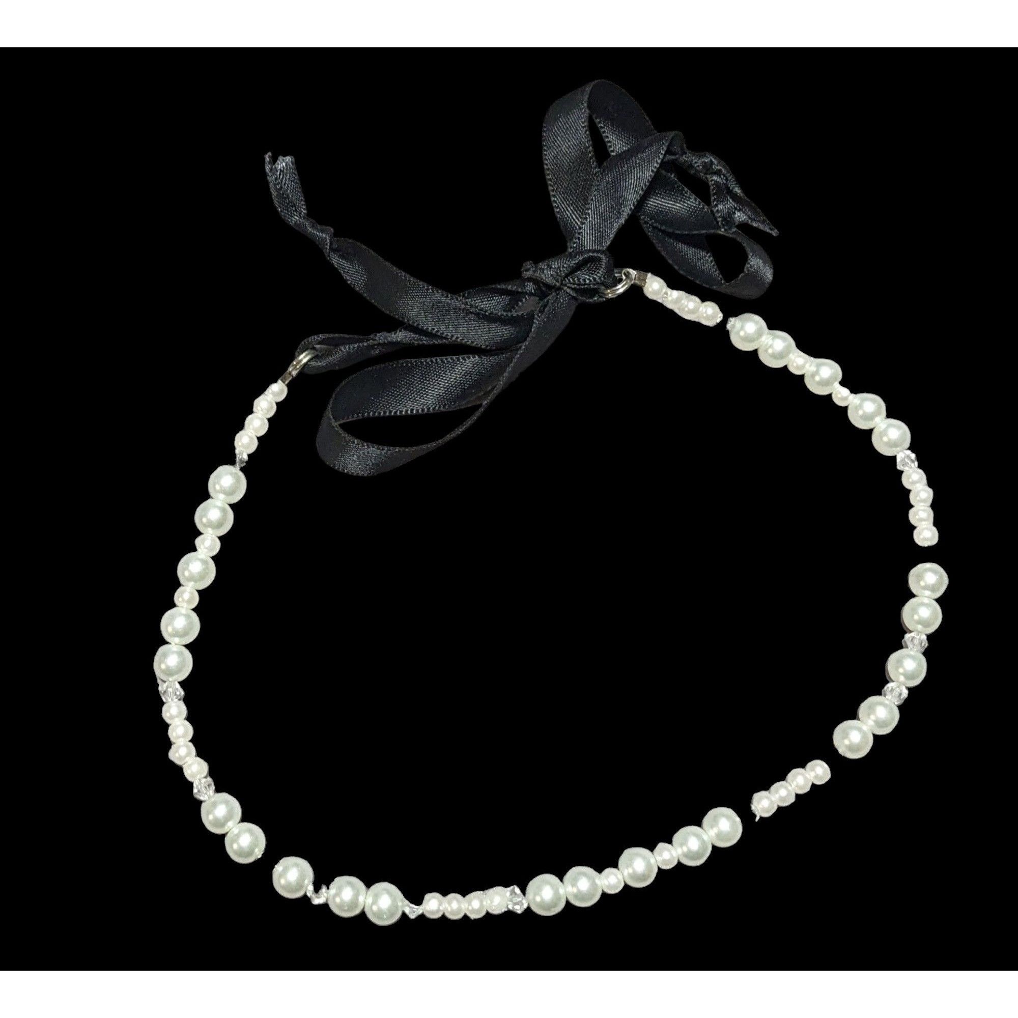 Other Tie On Faux Pearl Glass Beaded Necklace Size ONE SIZE - 1 Thumbnail