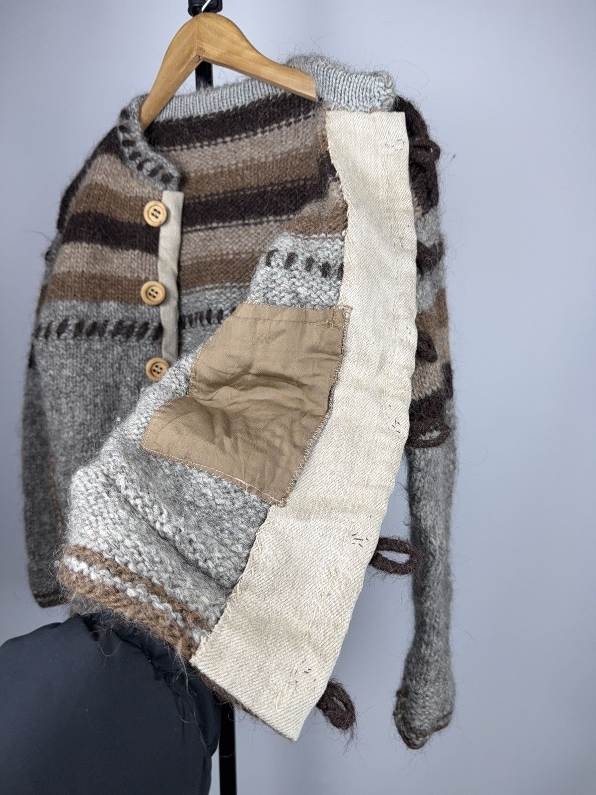 Japanese Brand Retro Vntg 90s Norwegian Hand Knit Wool Cardigan Dale Style Size S / US 4 / IT 40 - 12 Thumbnail