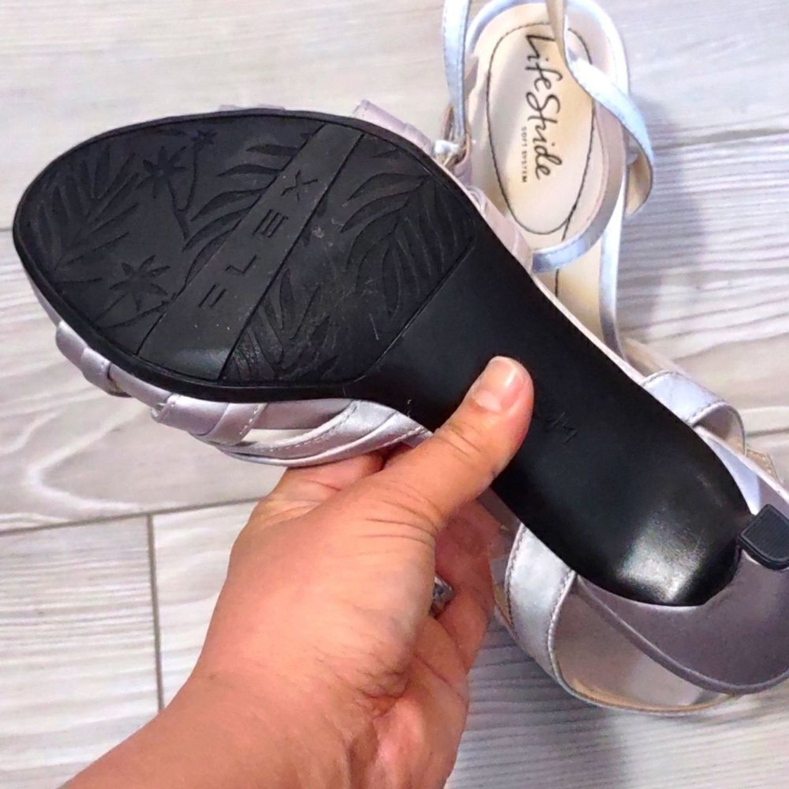 Other (14-2504) Life Stride Women's Open Toe Heels Size 8.5W Size US 8.5 / IT 38.5 - 6 Thumbnail