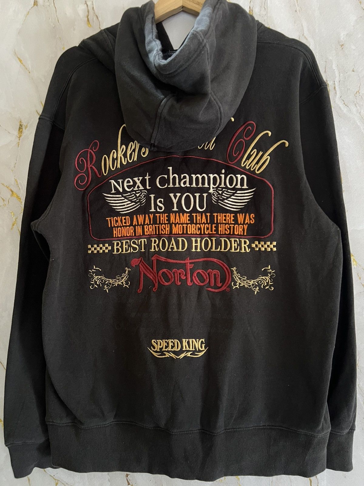 Norton Norton Hoodie – Vintage Motorcycle Streetwear Size US L / EU 52-54 / 3 - 2 Thumbnail