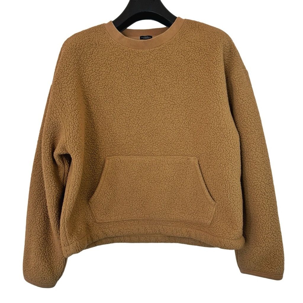 Gap GAP Women's Brown/Tan Fleece Pullover Sweatshirt/Sweater S Size S / US 4 / IT 40 - 1 Thumbnail