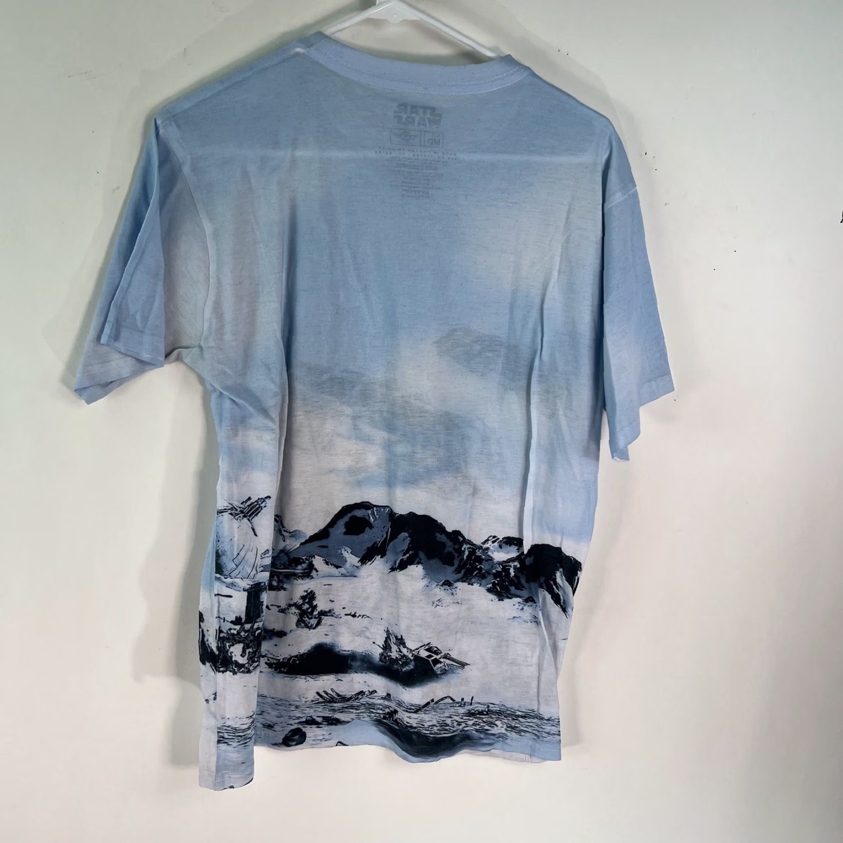 Star Wars Star Wars Mens Blue Short Sleeves Crew Neck Battle Scene Graphic T Shirt Size M Size US M / EU 48-50 / 2 - 3 Thumbnail