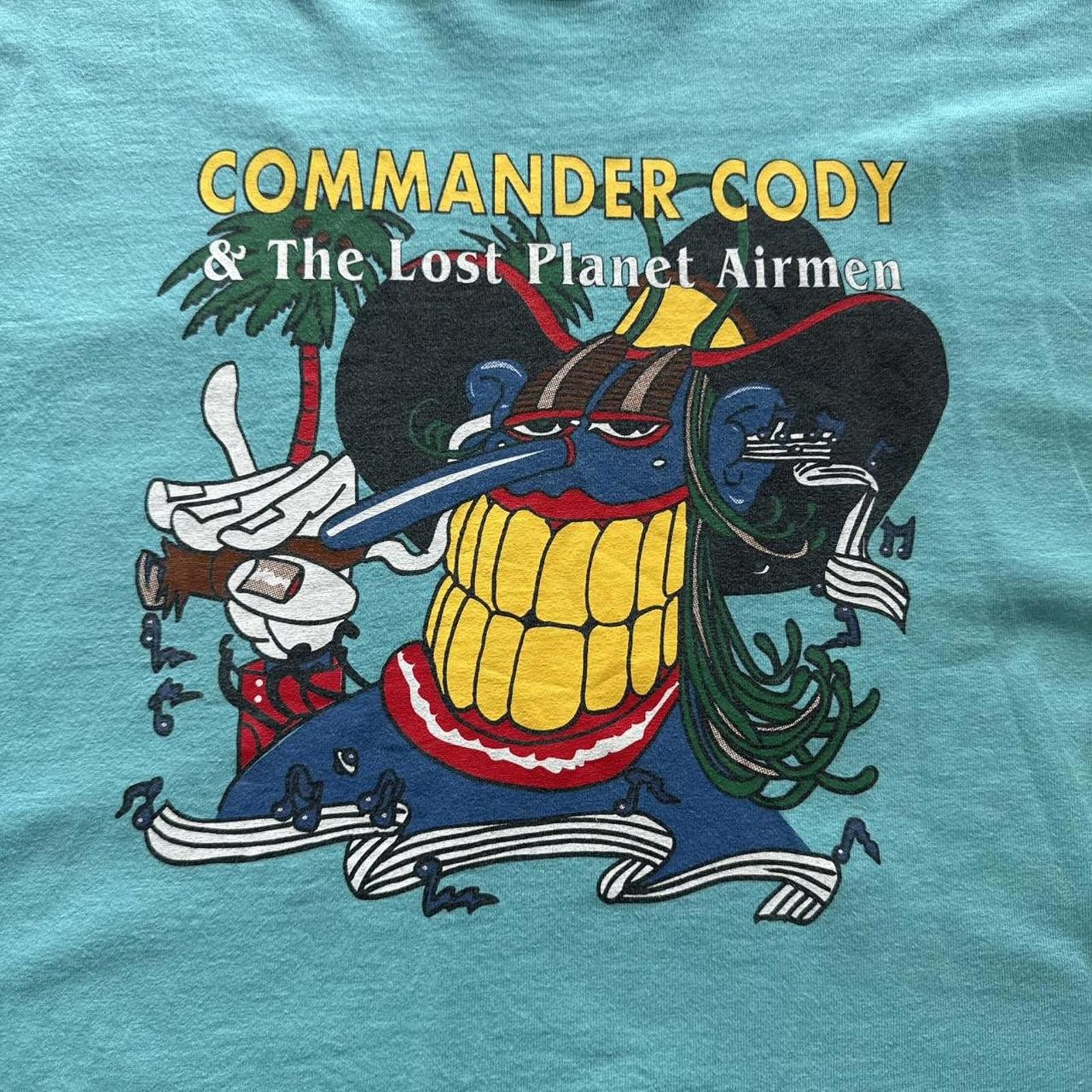 Fruit Of The Loom Vintage Commander Cody & His Lost Planet T-Shirt Men's XL Size US XL / EU 56 / 4 - 3 Thumbnail