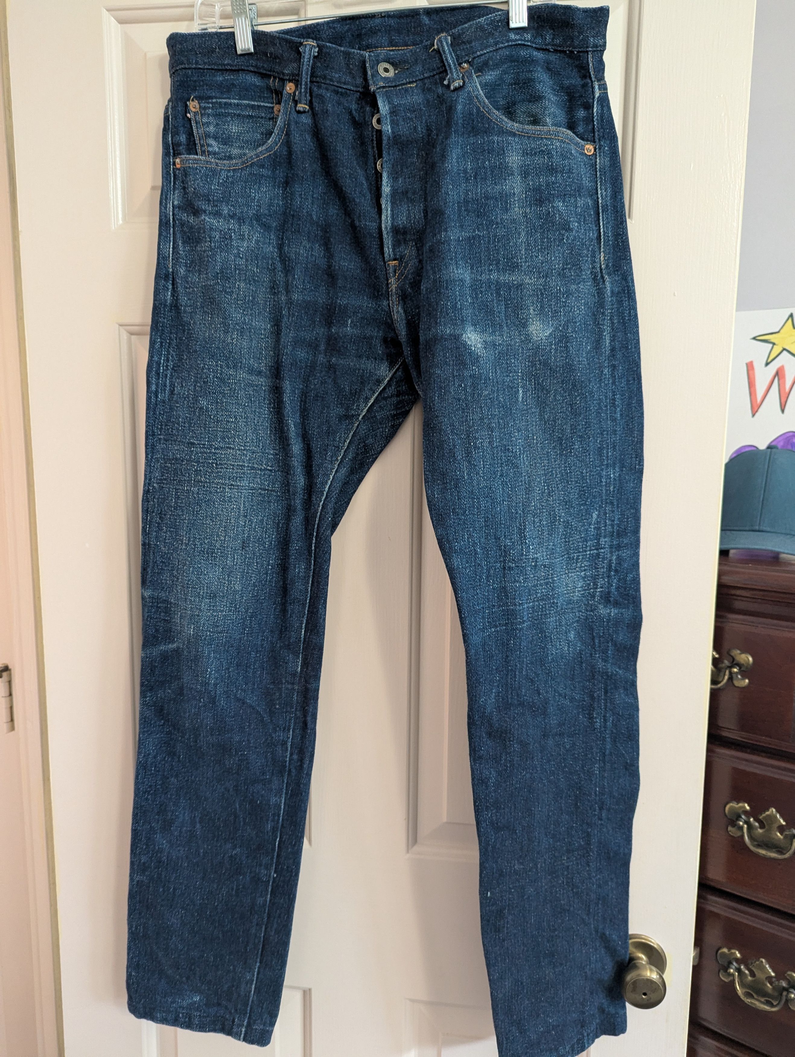 Oni ONI-902ZR-Gray 20 oz Indigo x Gray Secret denim Size US 33 - 1 Thumbnail