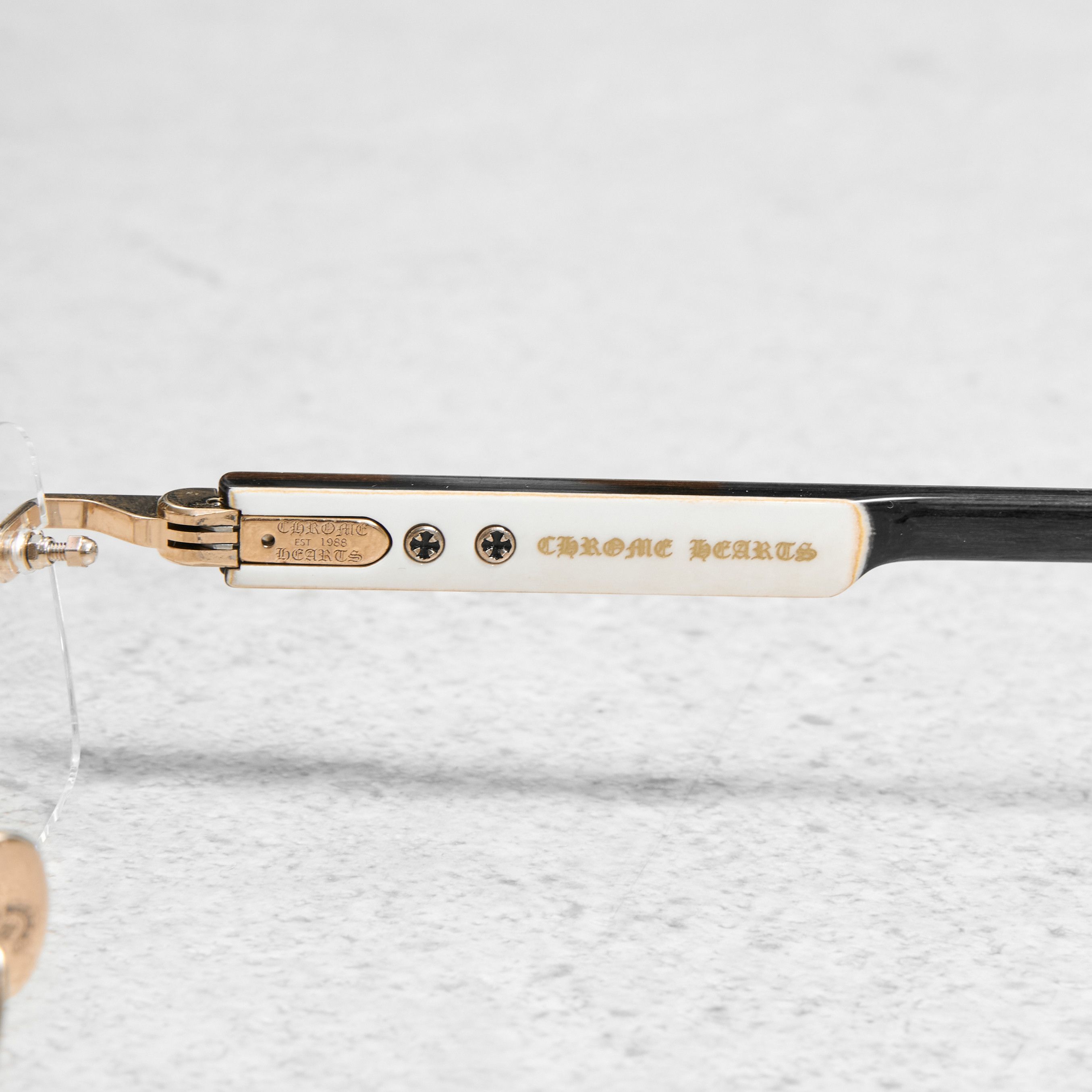 Chrome Hearts CHROME HEARTS DEEP II Antique Silver/White Ebony Wood-PV Size ONE SIZE - 2 Thumbnail
