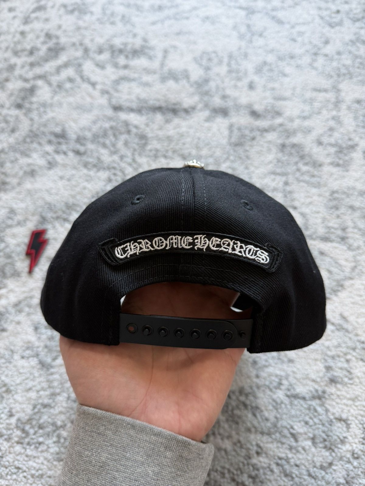 Chrome Hearts Vertical CH Baseball Hat Size ONE SIZE - 3 Thumbnail