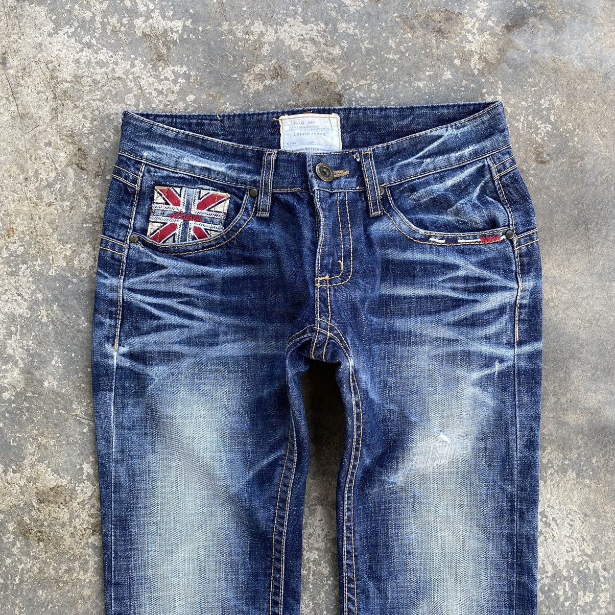 Tornado Mart Lolita Jeans with Union Jack Detail Size US 31 - 4 Thumbnail