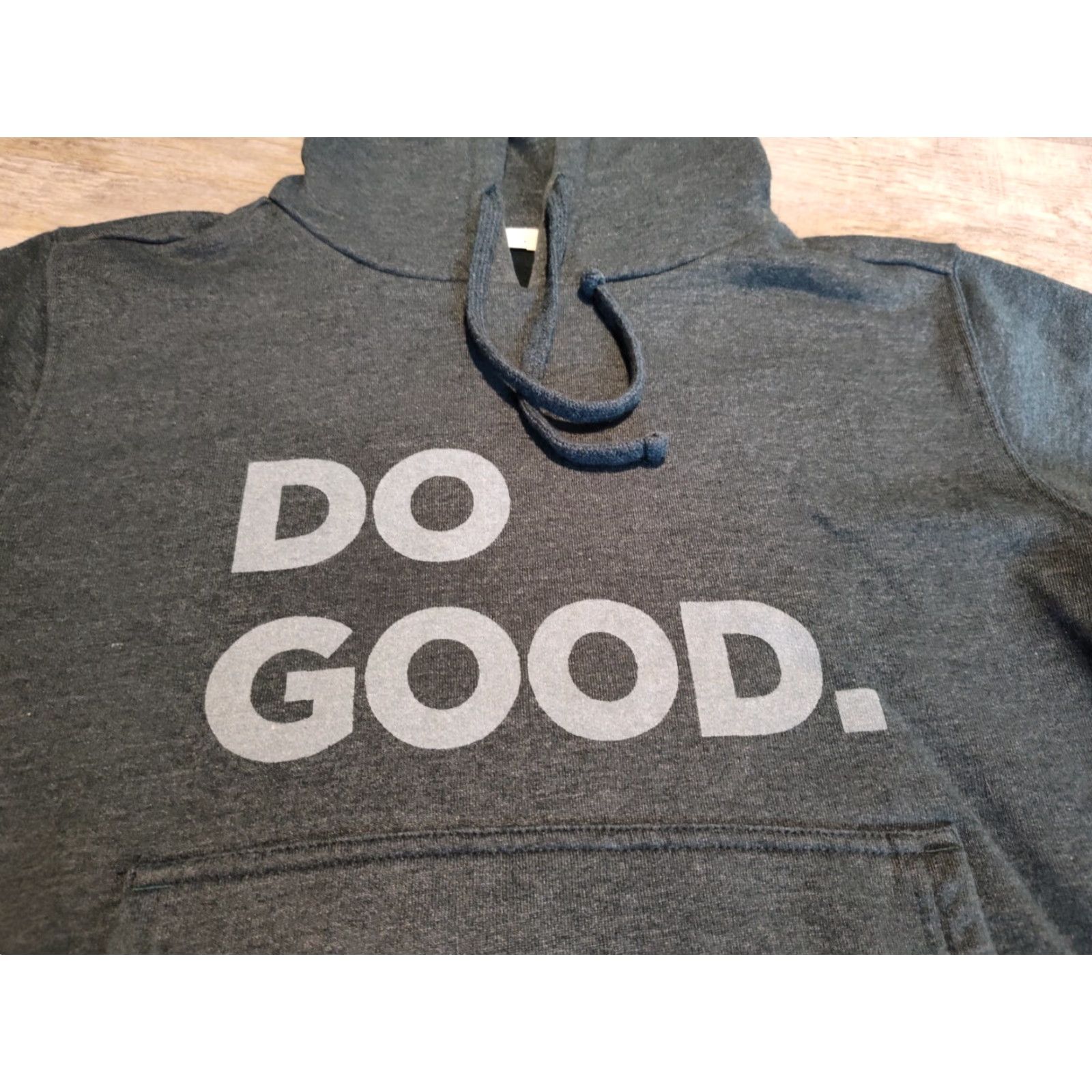 Cotopaxi Cotopaxi Hoodie Womens S Green Heather "Do Good" Graphic Fleece Pullover EUC Size S / US 4 / IT 40 - 4 Thumbnail