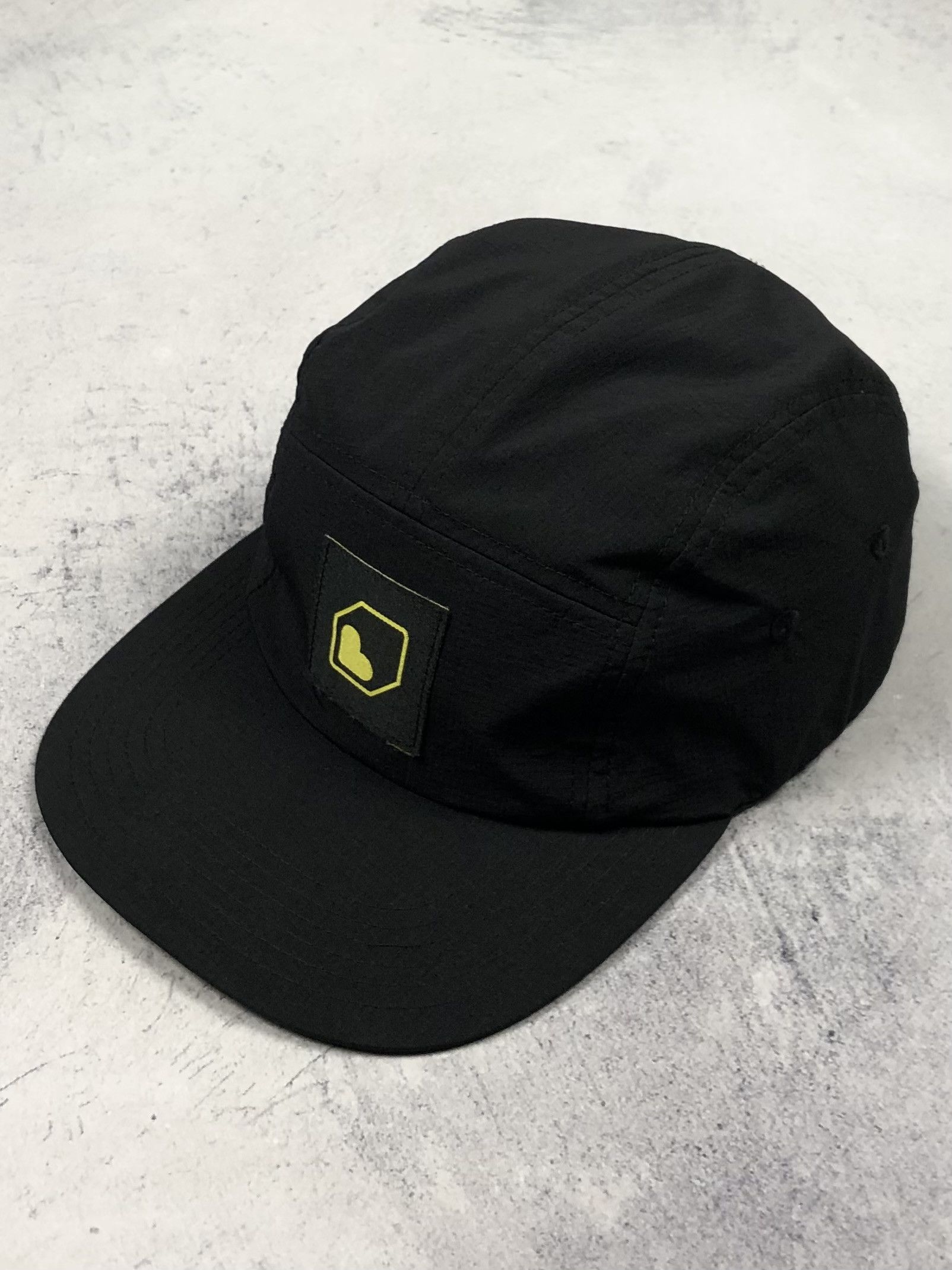Hypebeast Burgtec Nylon Heart Block logo Gorpcore 5 panel Cap Hat y2k Size ONE SIZE - 1 Thumbnail