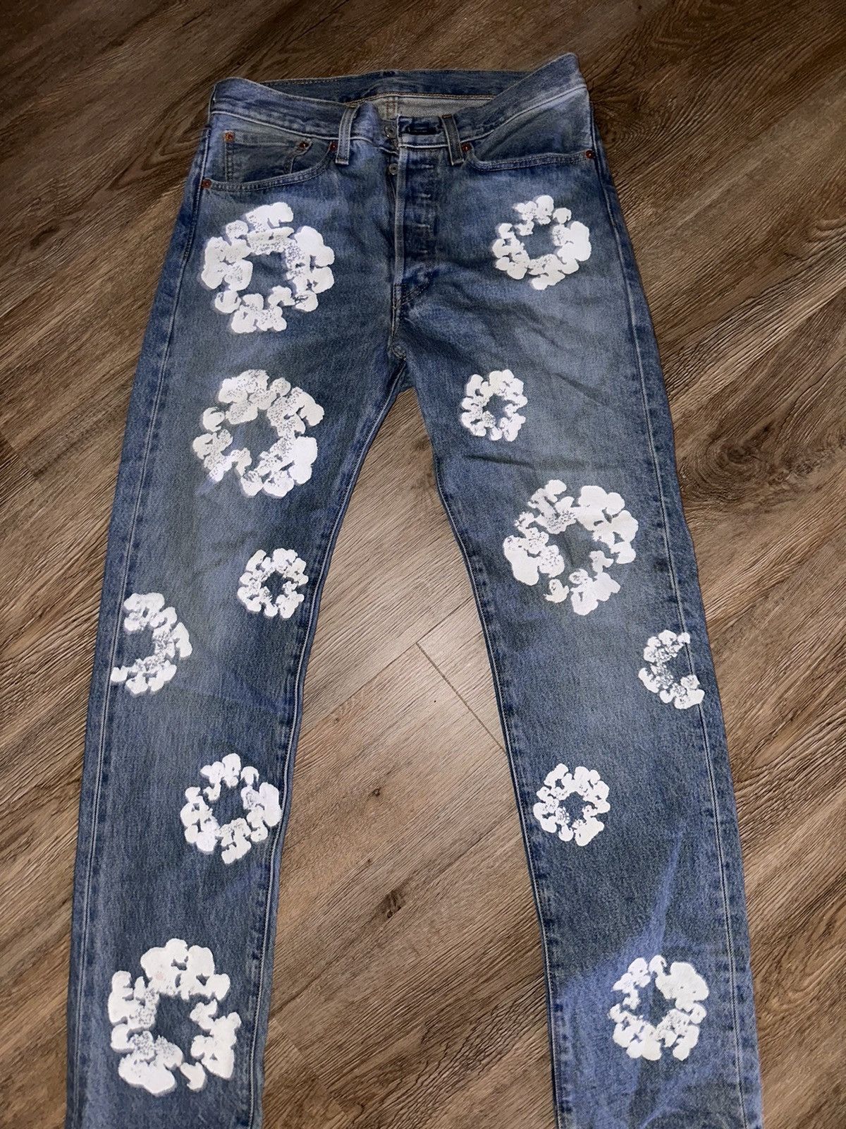 DENIM TEARS Denim tear light wash jeans Size US 31 - 1 Thumbnail