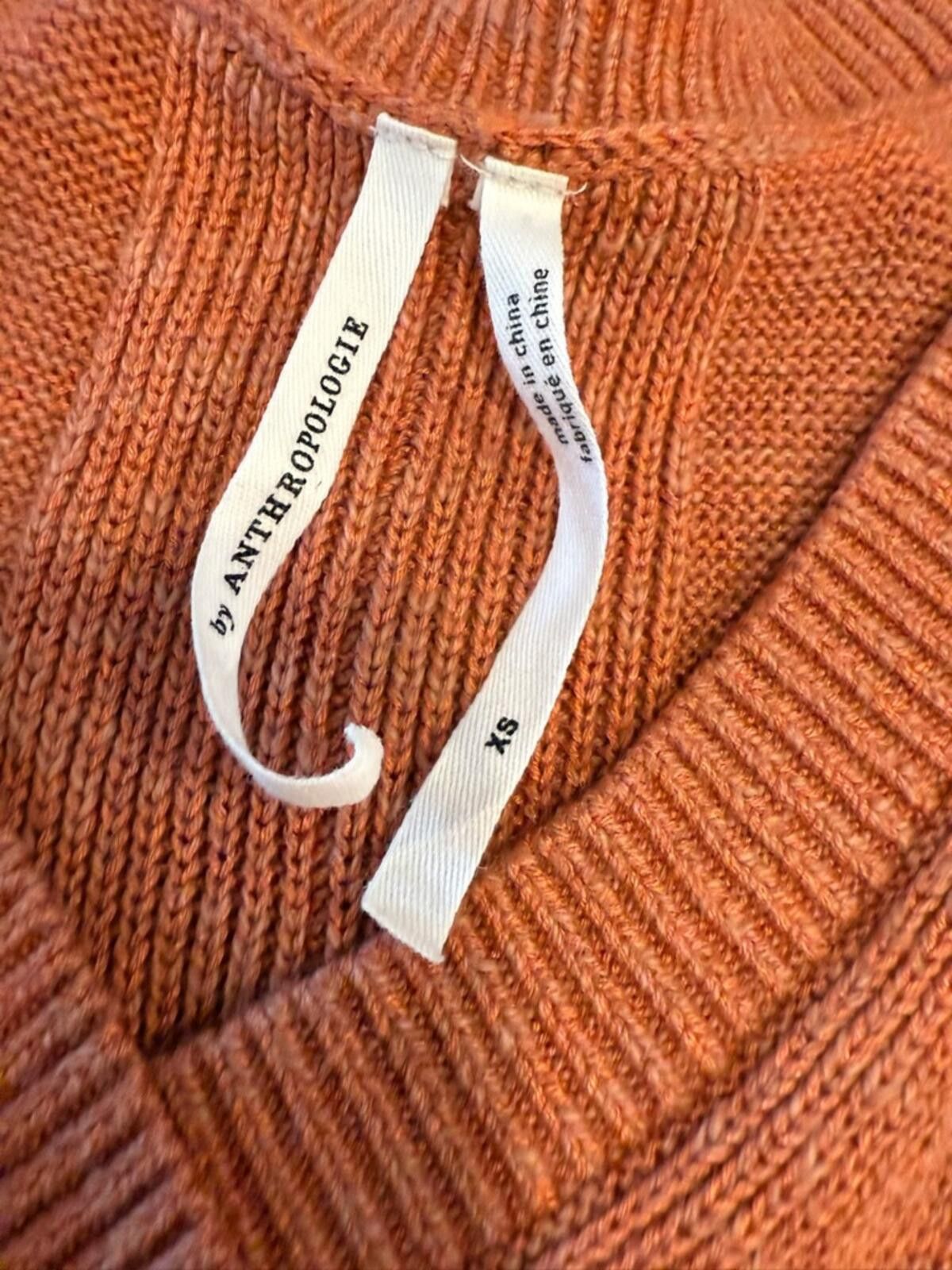 Other Anthropologie linen blend sleeveless knit sweater rust SZ XS Size XS / US 0-2 / IT 36-38 - 5 Thumbnail