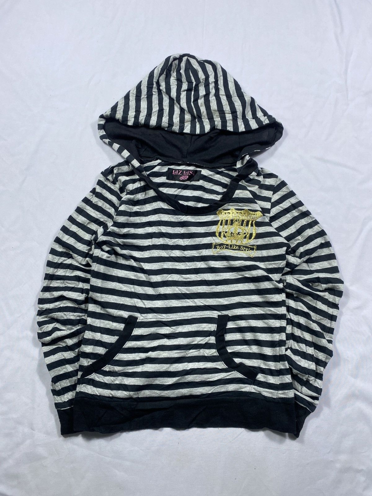 Hysteric Glamour Japanese Liz Lisa Doll Stripe Gothic punk Hoodie Size US S / EU 44-46 / 1 - 1 Thumbnail