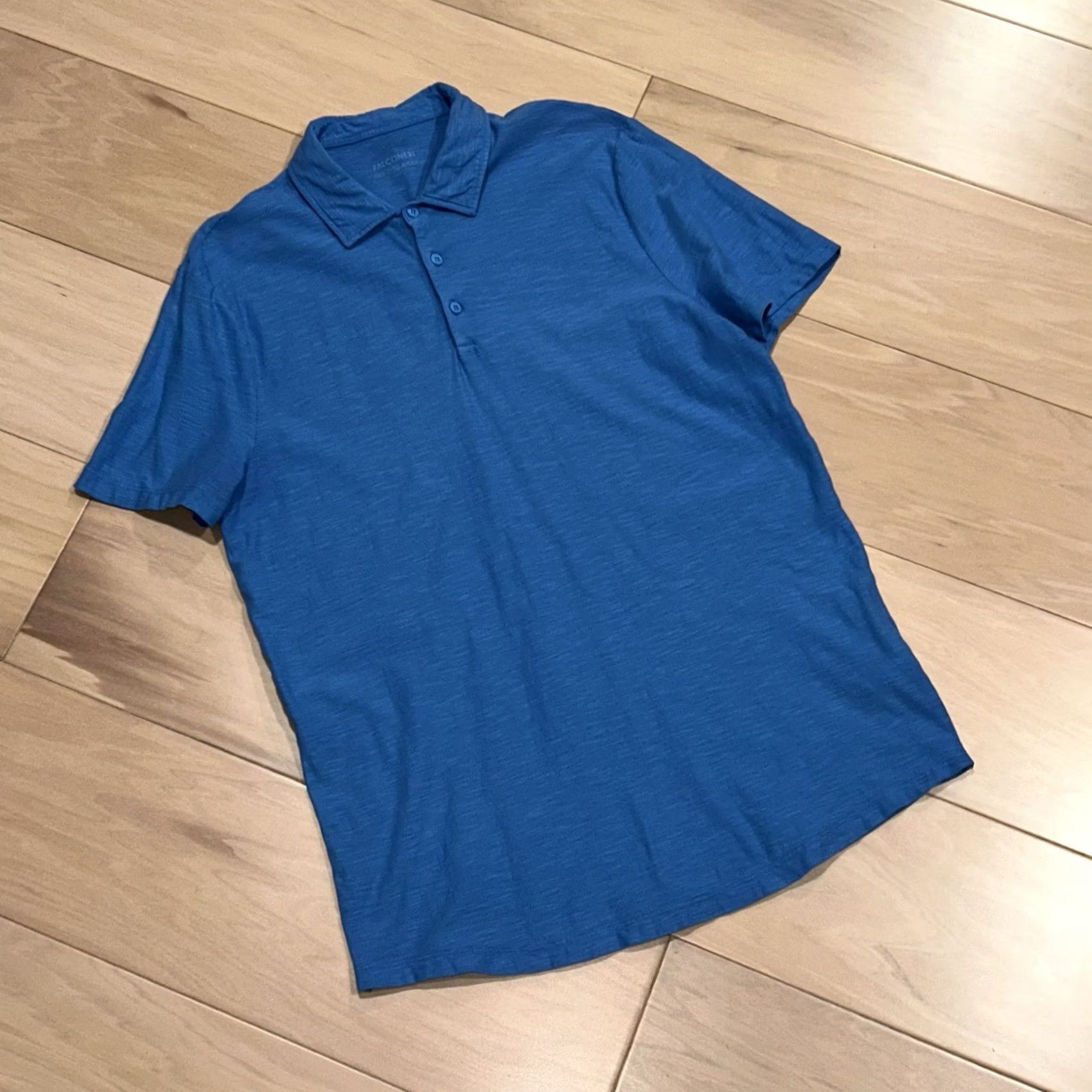 Vintage VINTAGE Falconeri Polo Shirt Men L Blue Cotton Jersey Short Sleeve Regular Fit Falconeri Size US L / EU 52-54 / 3 - 2 Thumbnail