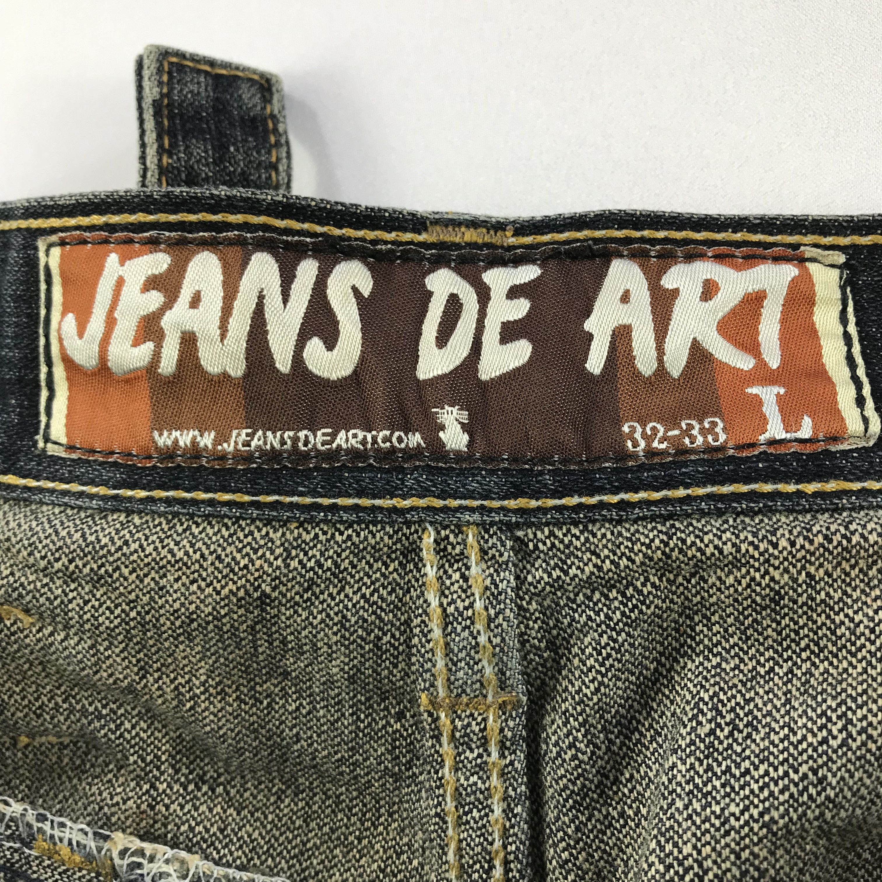 Japanese Brand Vintage Jeans De Art Cargo Jeans Multi Pocket Denim KJ3191 Size US 32 / EU 48 - 14 Thumbnail