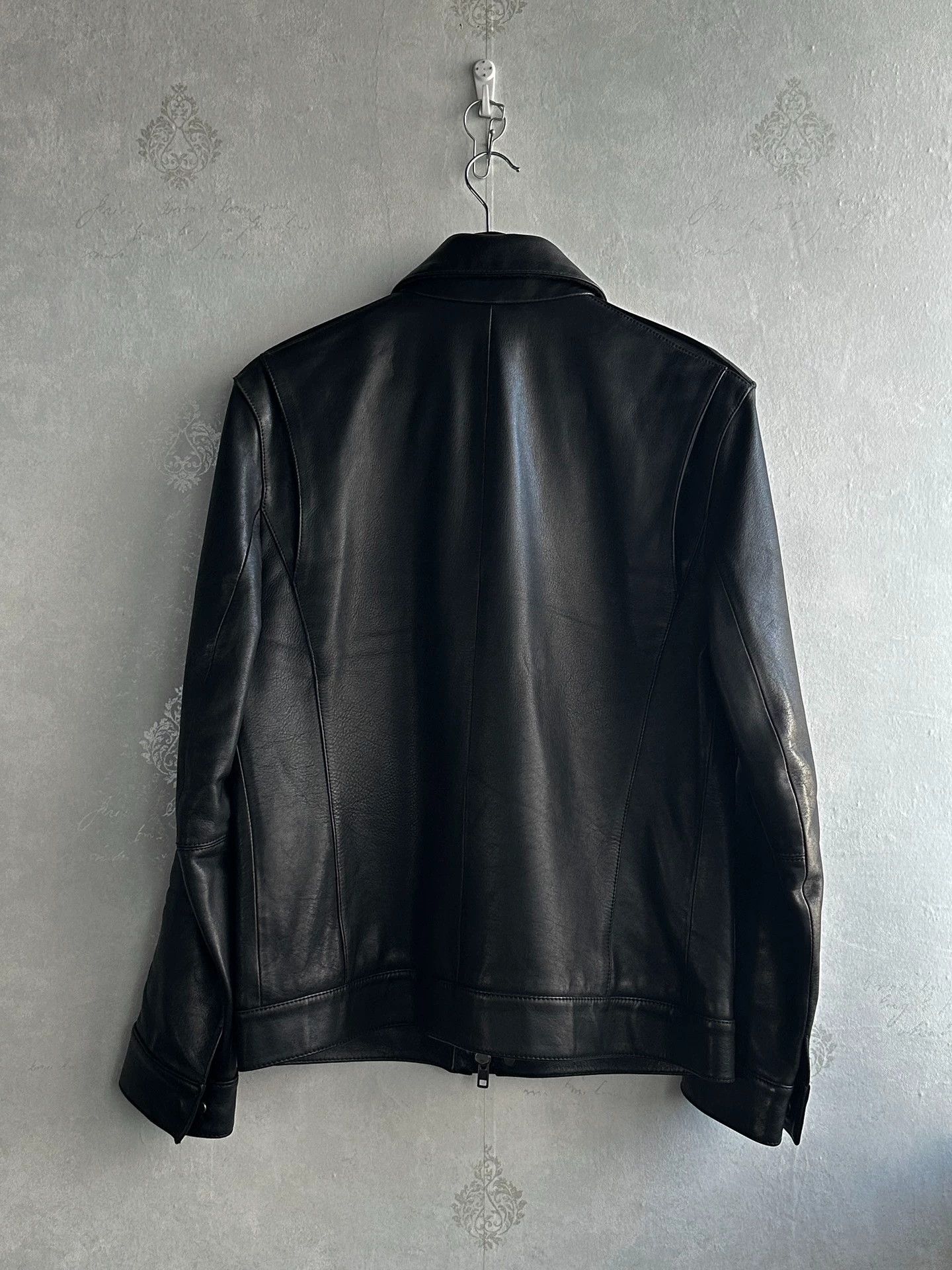 Helmut Lang Helmut Lang Irregular Pocket Leather Jacket Size S / US 4 / IT 40 - 2 Thumbnail