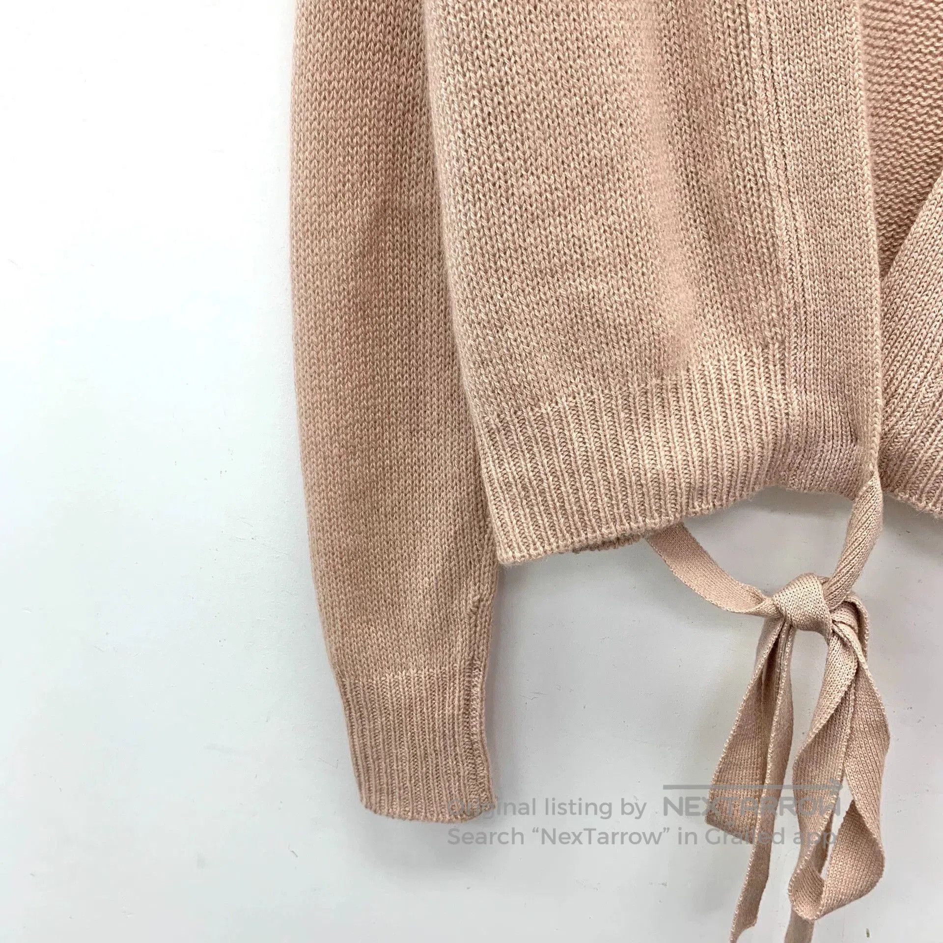 Dior Dior Oatmeal Cashmere Tie Cardigan. Size US S / EU 44-46 / 1 - 4 Thumbnail