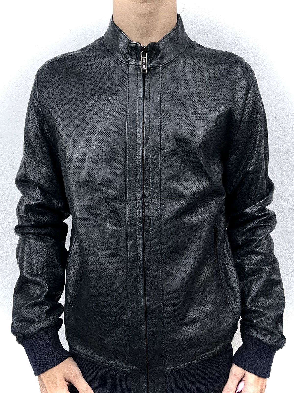 Dirk Bikkembergs 2000s Dirk Bikkembergs Leather Jacket Size US L / EU 52-54 / 3 - 2 Thumbnail