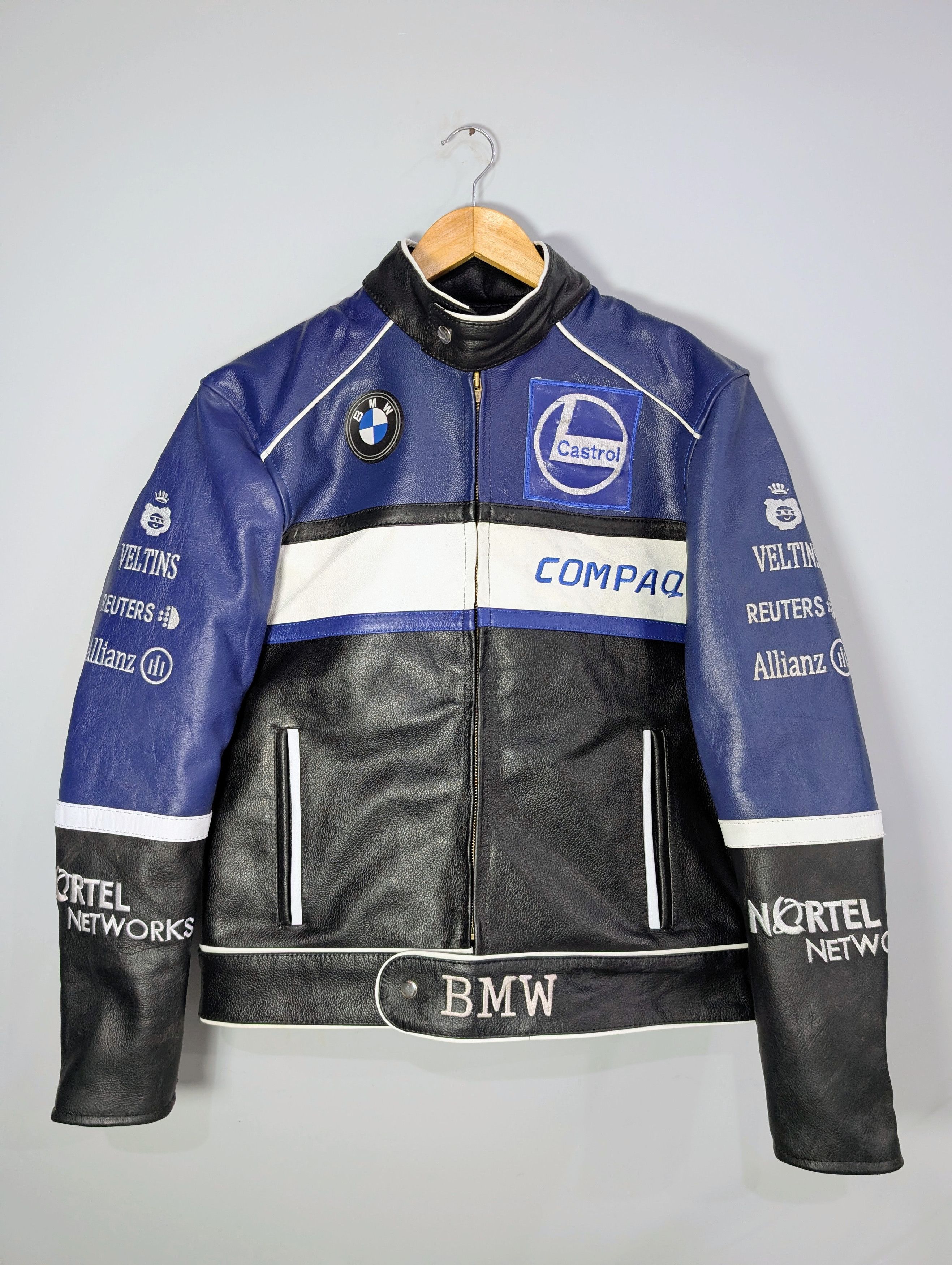 Vintage 🔥BMW🔥 Vintage Racing Leather Jacket Rare Size M / US 6-8 / IT 42-44 - 1 Thumbnail