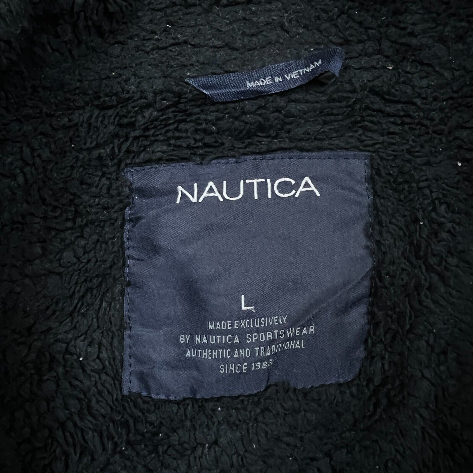 Nautica × Vintage Nautica Jacket Large Spell Out Full Zip Bomber Windbreaker Size US L / EU 52-54 / 3 - 6 Thumbnail