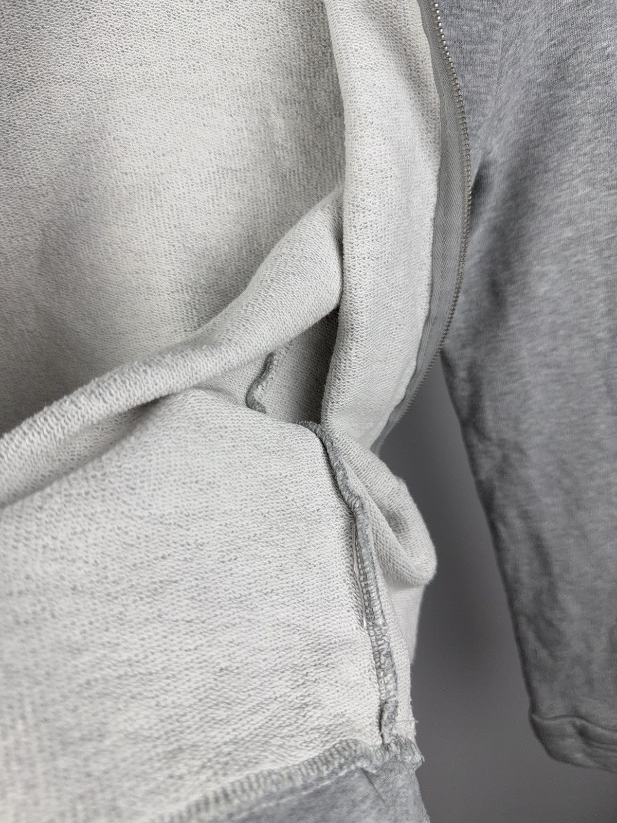 United Colors Of Benetton Benetton Zip Hoodie with Rhinestone Logo – Light Grey Size XS / US 0-2 / IT 36-38 - 7 Thumbnail