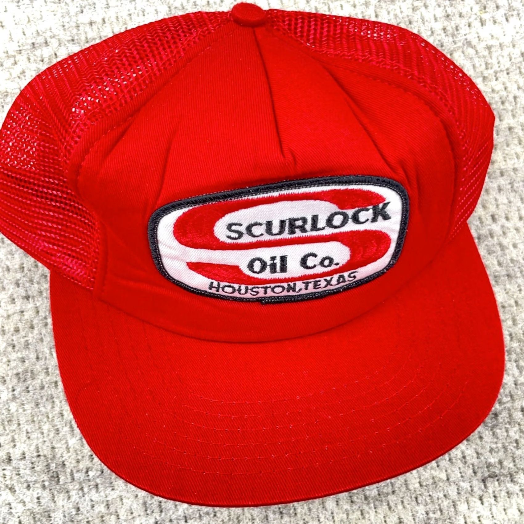 GAS VINTAGE Scurlock Oil Trucker Hat Cap Snapback Petroleum Gas Patch Houston Texas Size ONE SIZE - 3 Thumbnail