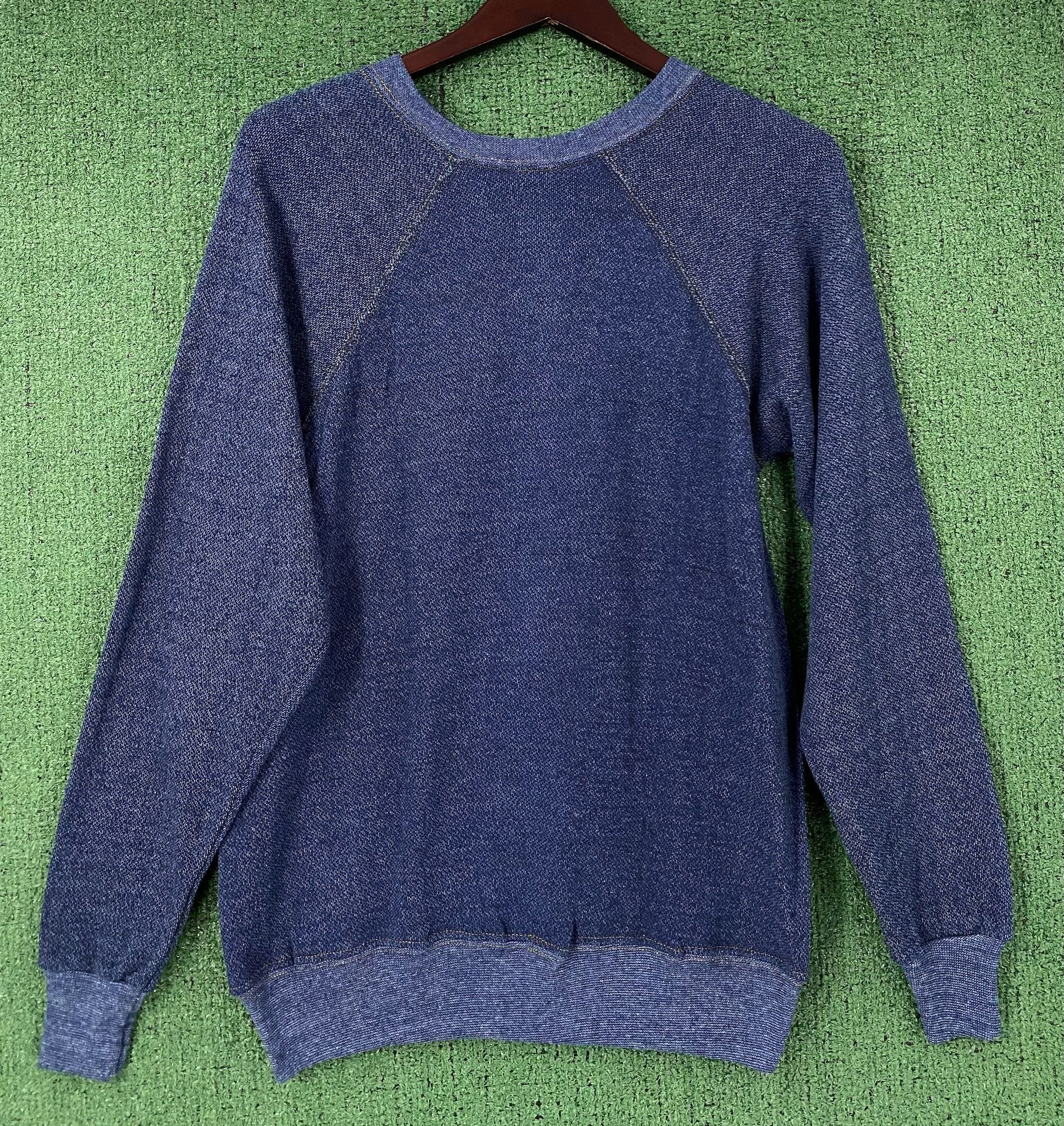 Vintage 80’s Pannill Denim Patterned Blank Raglan Sweatshirt Small Size US S / EU 44-46 / 1 - 5 Thumbnail