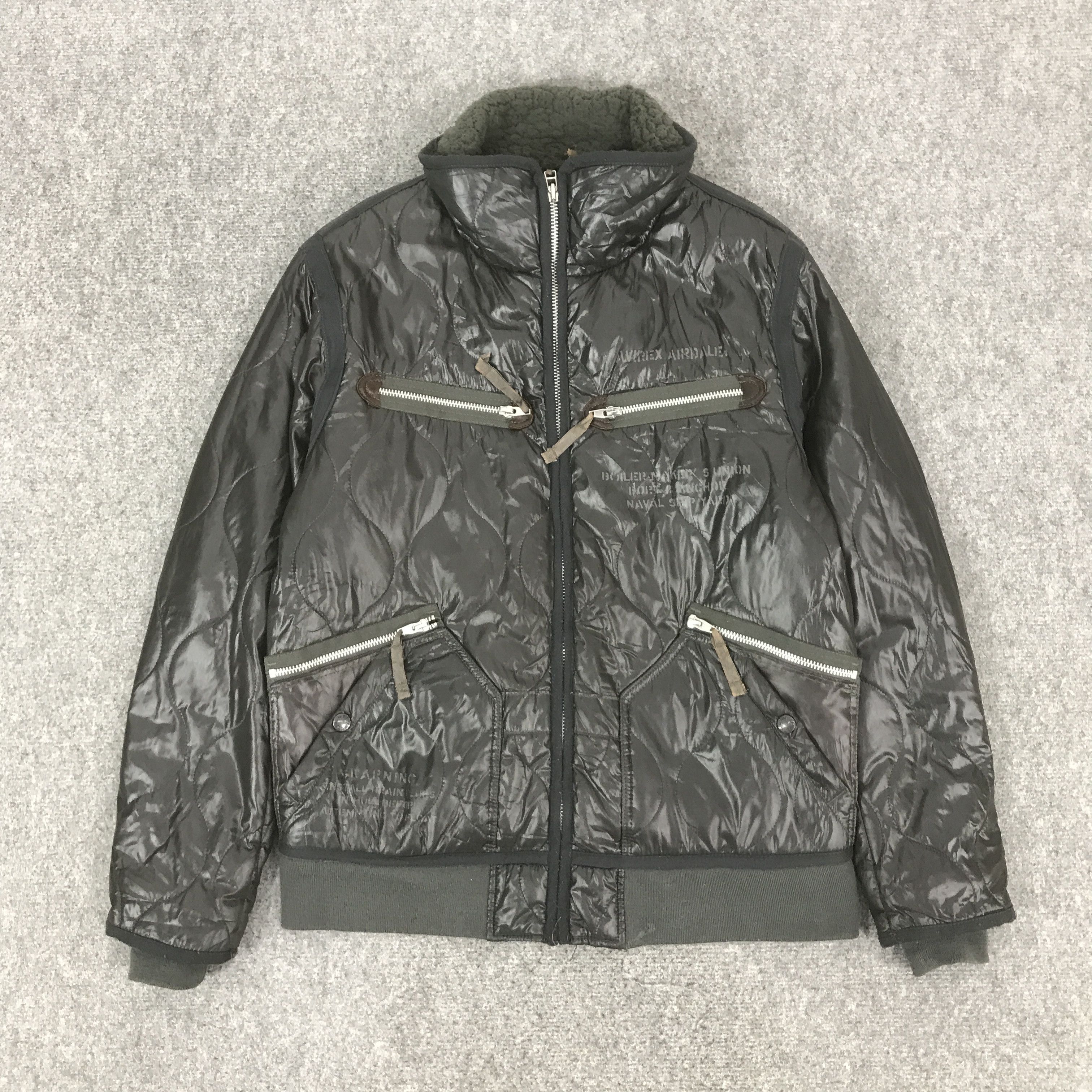Avirex AVIREX ZIPPER BOMBER STYLE JACKET K76B2 Size US L / EU 52-54 / 3 - 1 Thumbnail