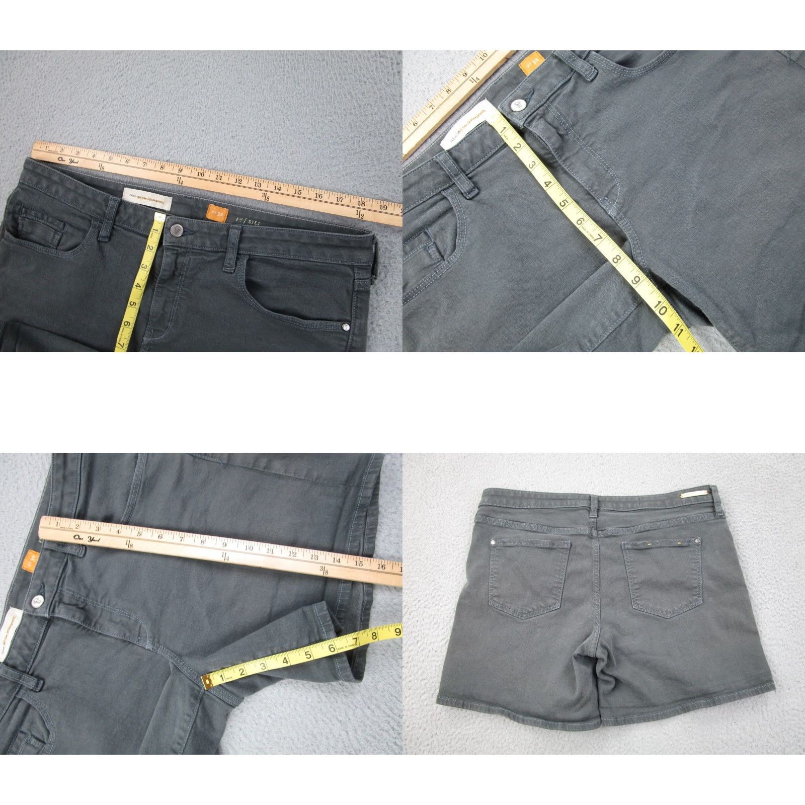 Vintage VINTAGE Pilcro Shorts Womens 36 Waist Gray Denim Stet Mom Mid Rise Boho Beach Casual Size 25" / US 0 / IT 36 - 8 Thumbnail