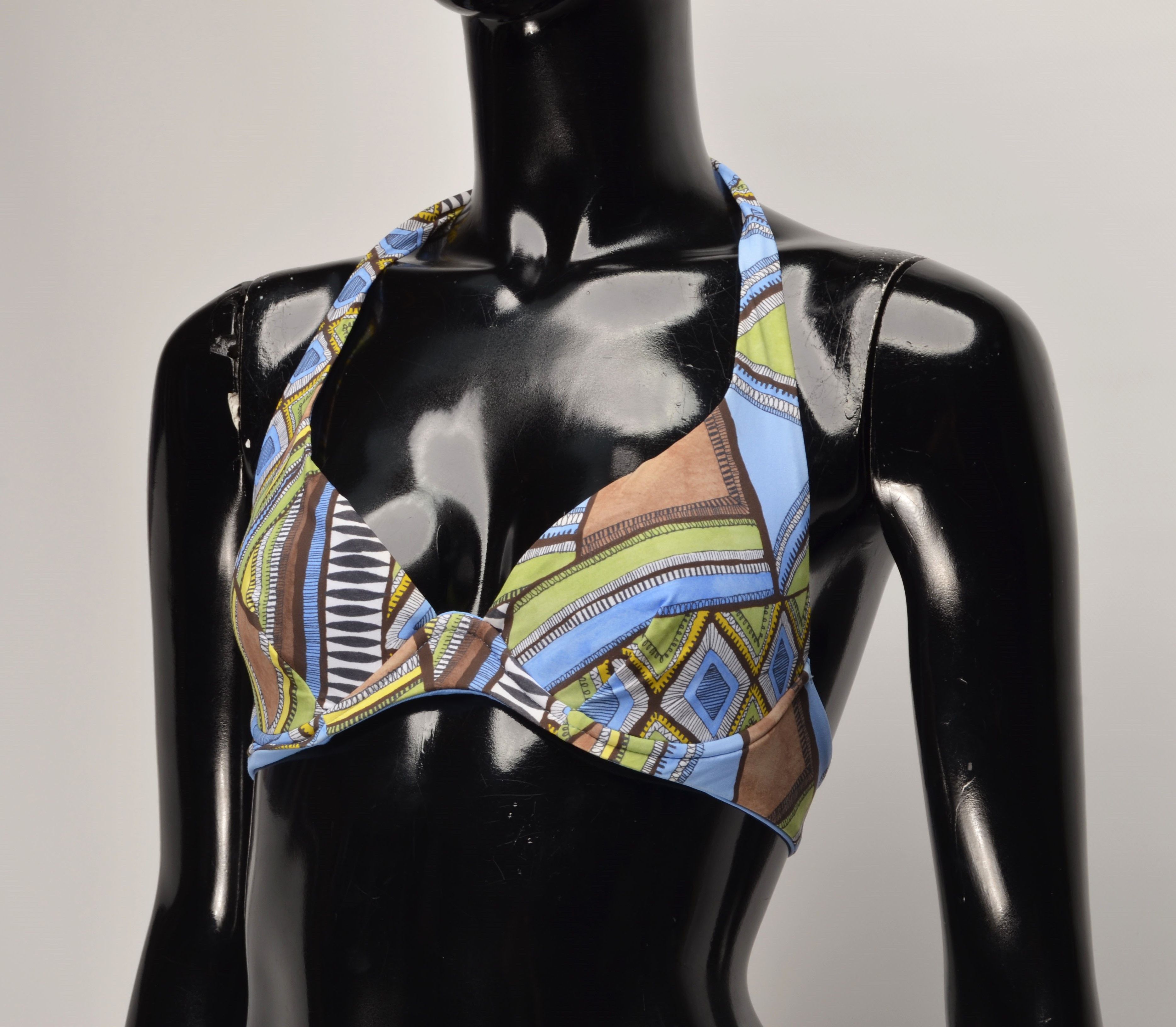 Designer Raffaela D'Angelo Multicolor Italian Bikini Set Size ONE SIZE - 2 Thumbnail