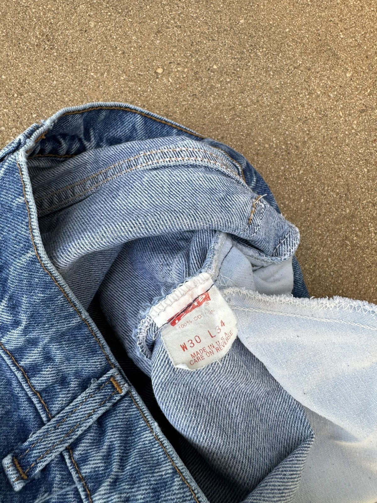 Levi's × Vintage Vtg 80’s Levi’s 684 Orange Tab Bellbottom Flare Jeans 29x33 Size US 29 - 6 Thumbnail