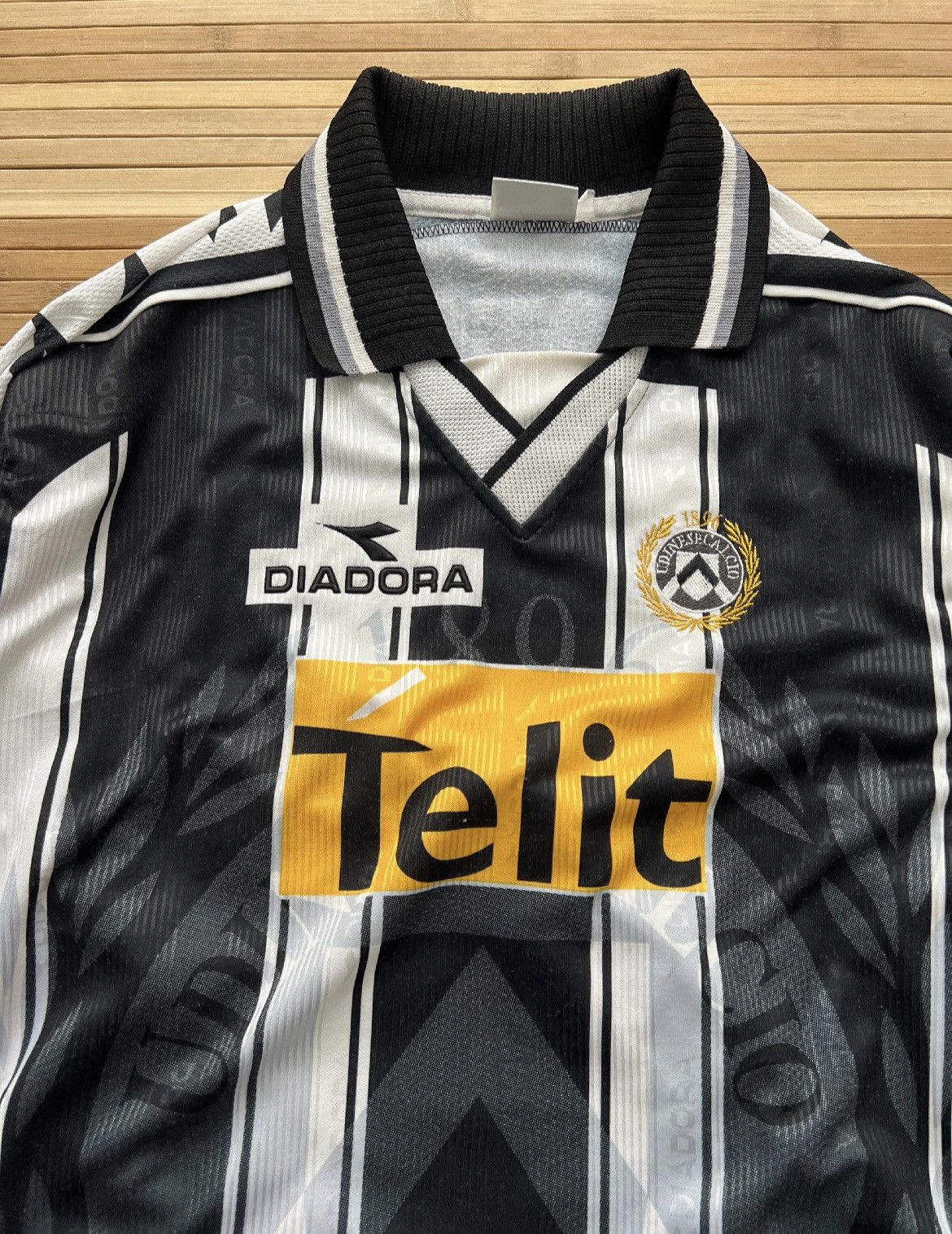 Diadora Matchworn Locatelli 2000-01 Udiense Long Sleeve Jersey Size US XL / EU 56 / 4 - 3 Thumbnail