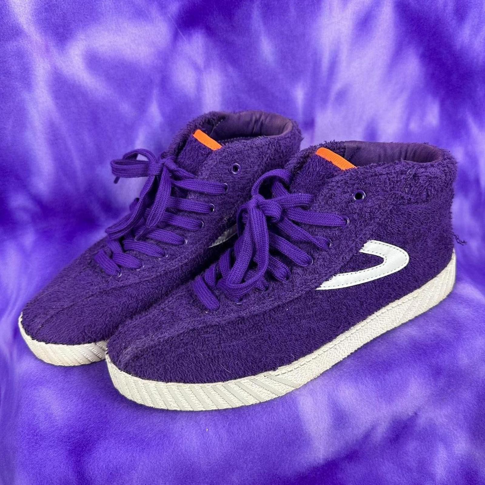 Tretorn Tretorn Purple mid hi top sneakers Andre 3000 collab sz 8.5 Size US 8.5 / IT 38.5 - 1 Thumbnail