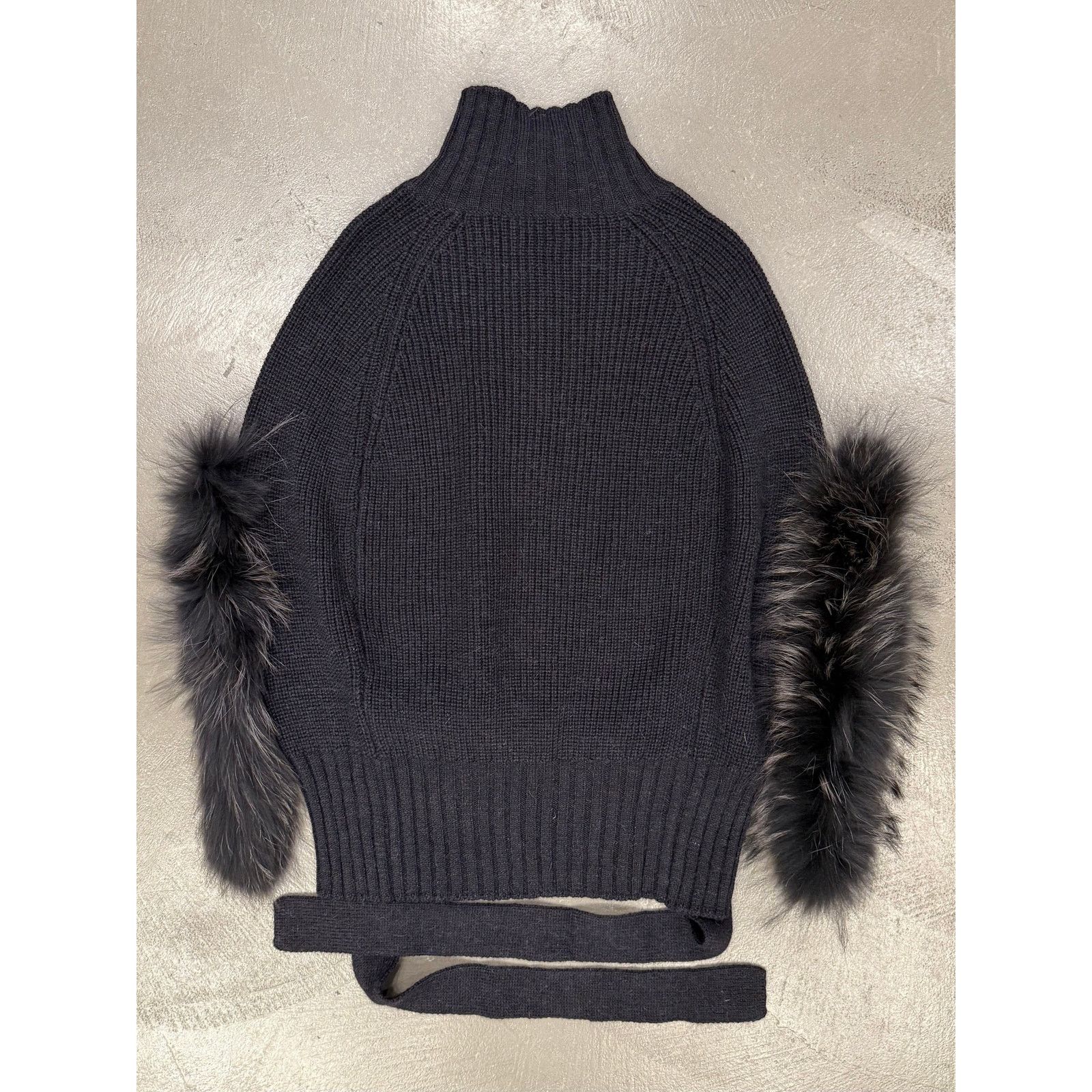 Roberto Cavalli 2000s Roberto Cavalli real fur inserts wool top Size M / US 6-8 / IT 42-44 - 2 Thumbnail