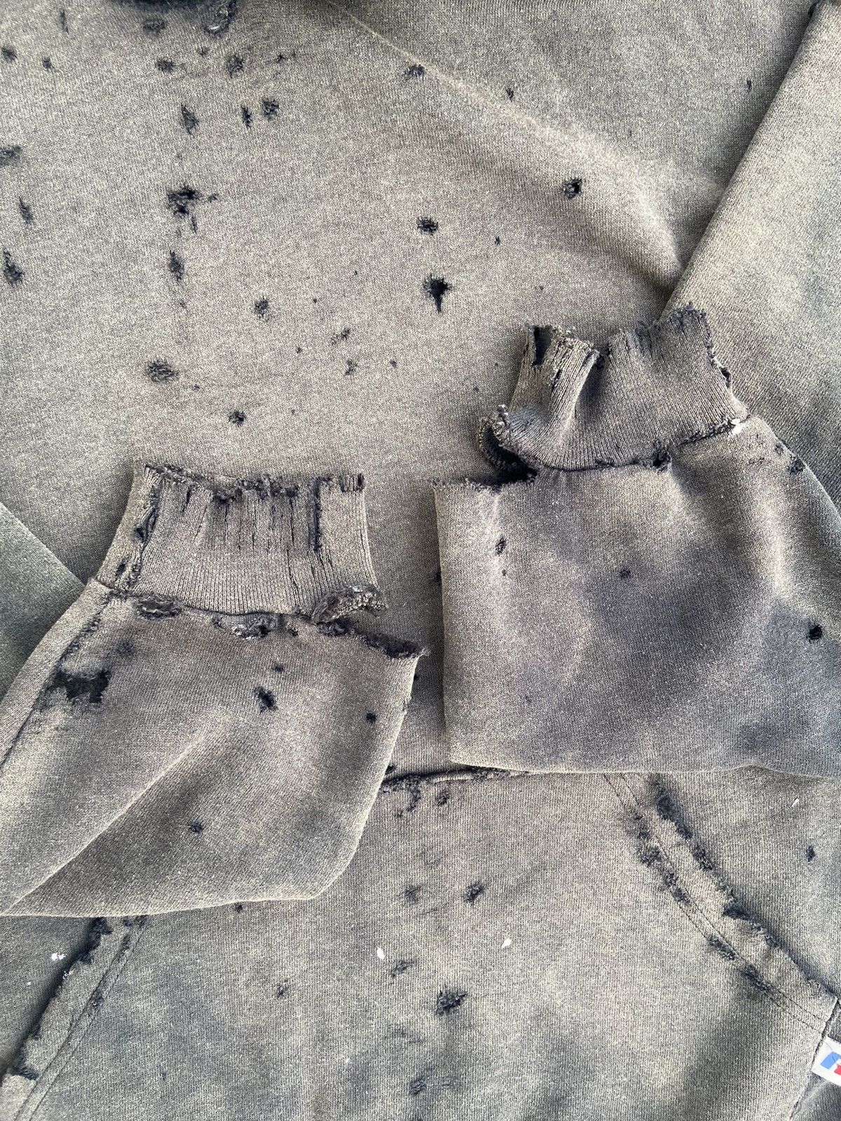 Russell Athletic Thrashed Distressed & Faded Russell Hoodie ERD Grunge Size US XL / EU 56 / 4 - 23 Thumbnail